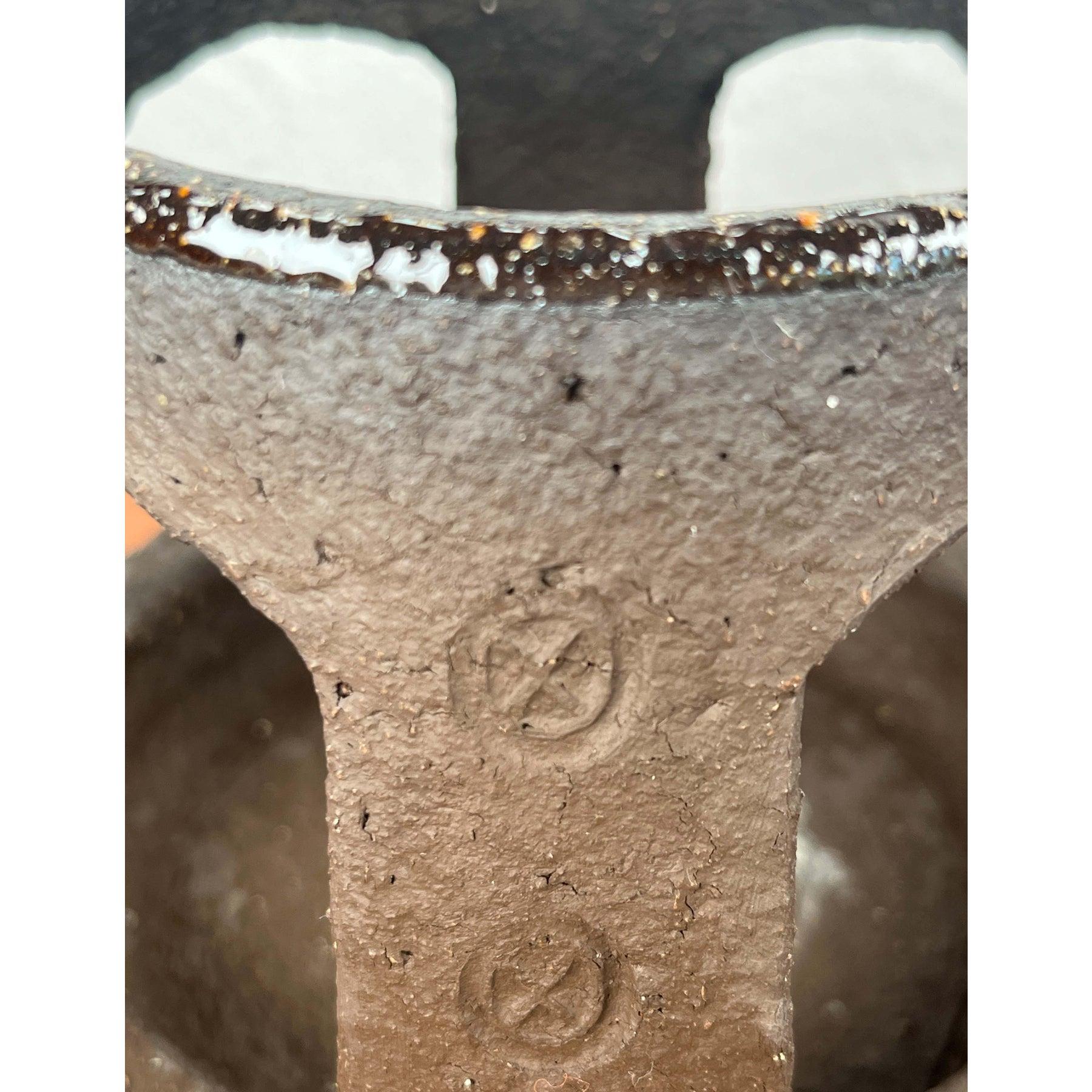 Farol portavelas danés de Studio Pottery de Hegnetslund Keramik, años 60 en venta 2