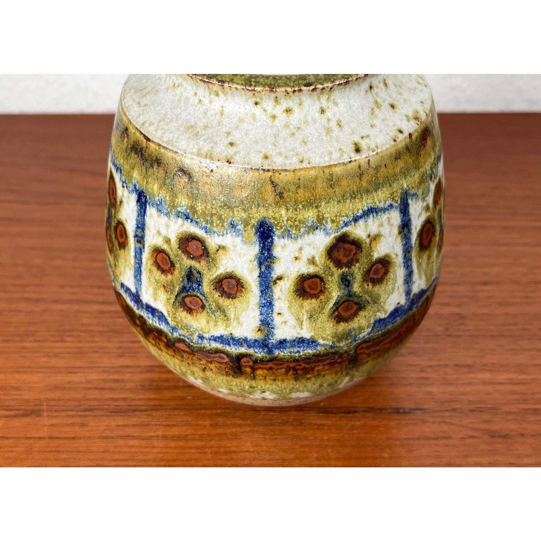 Vase danois en Studio Pottery de Michael Andersen, Bornholm, années 1960 Bon état - En vente à Hamburg, DE
