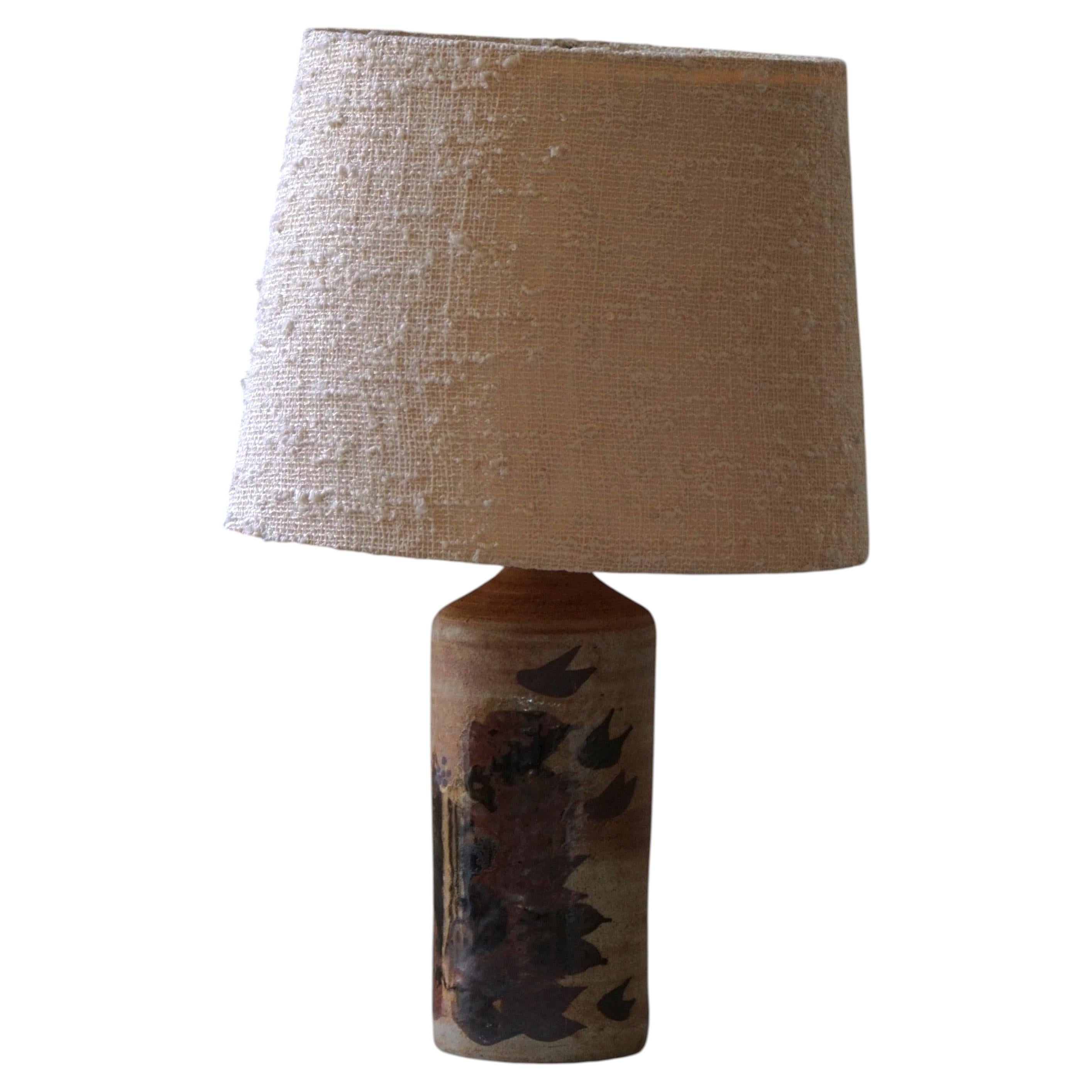 Lampada da tavolo in gres di Studio danese di Conny Walther, Danimarca, metà del 20° secolo