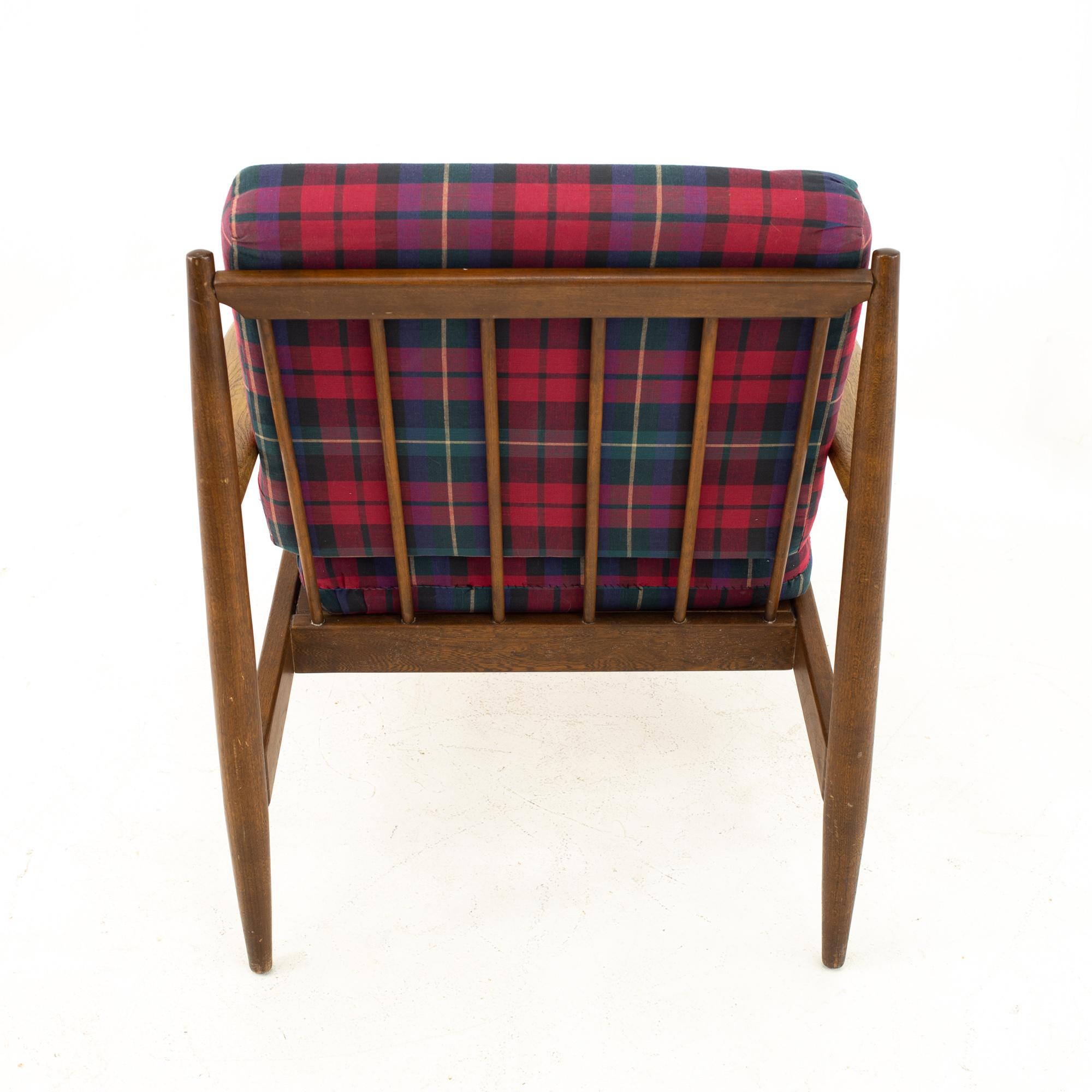 Danish Style Midcentury Walnut Lounge Chairs, Pair 1