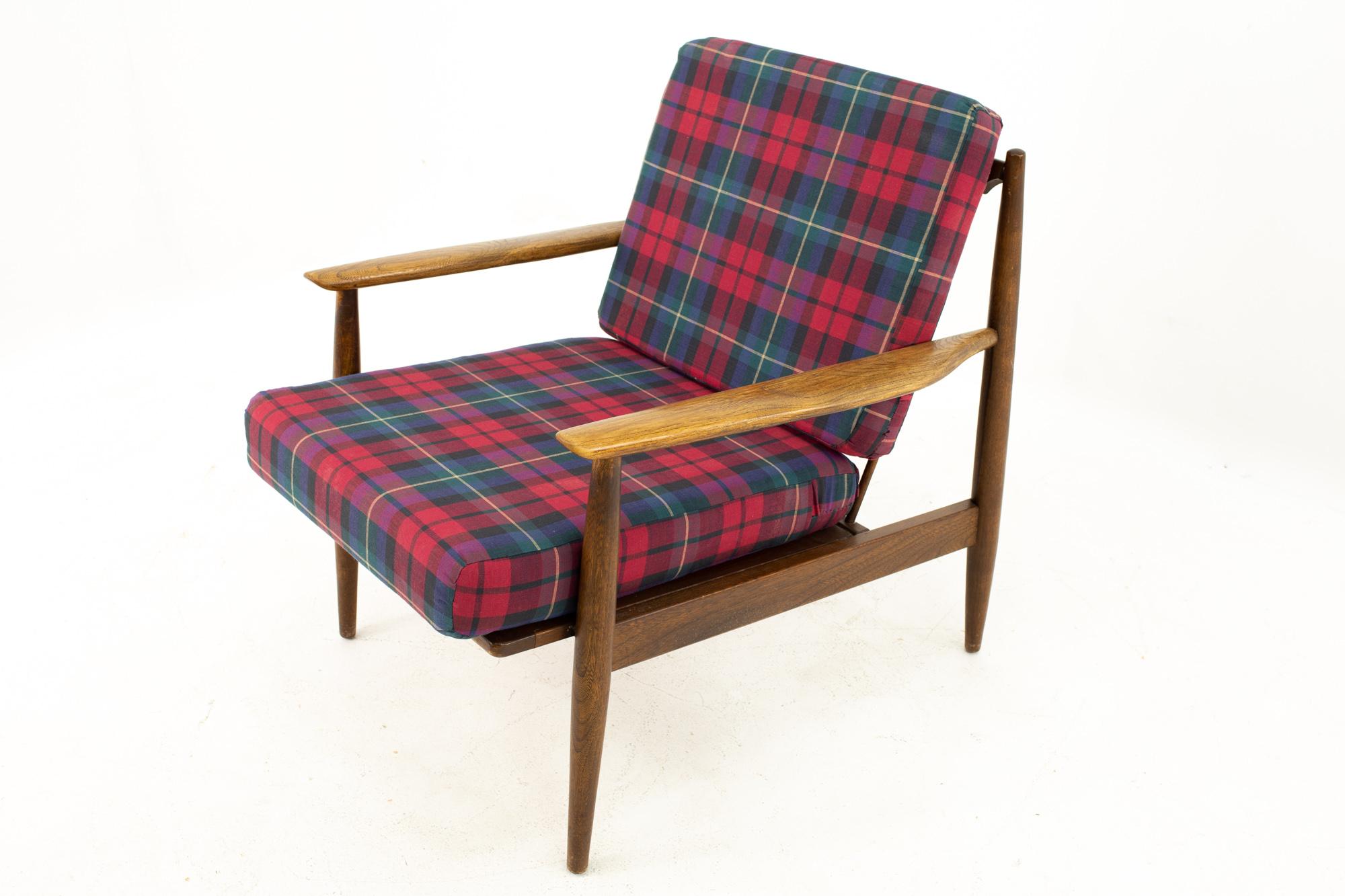 Danish Style Midcentury Walnut Lounge Chairs, Pair 2