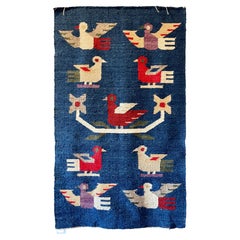 Danish Style Modernist Birds Tapestry