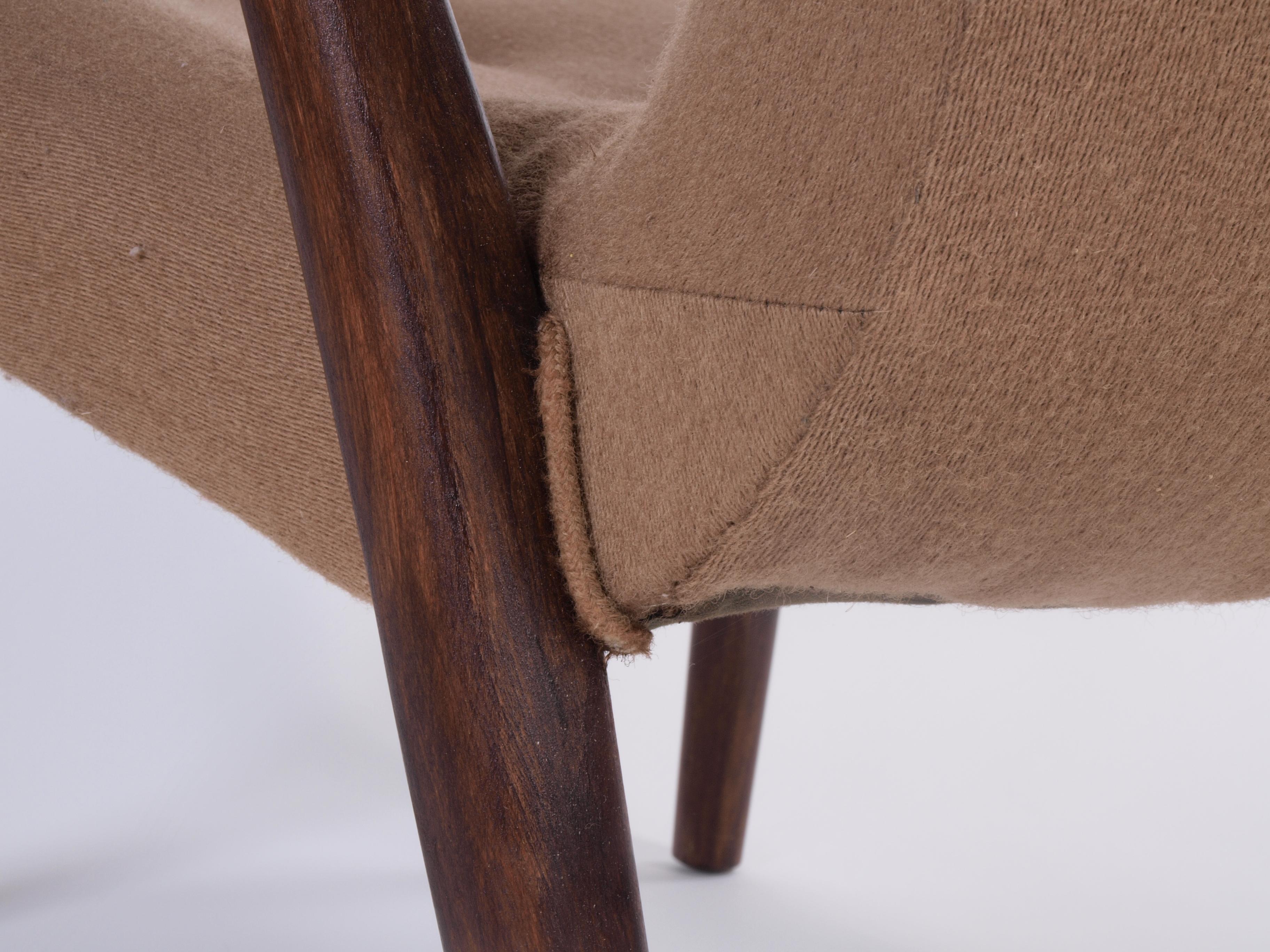 Danish Style of Arctander or Schubell Mid-century Lounge Chair For Sale 7