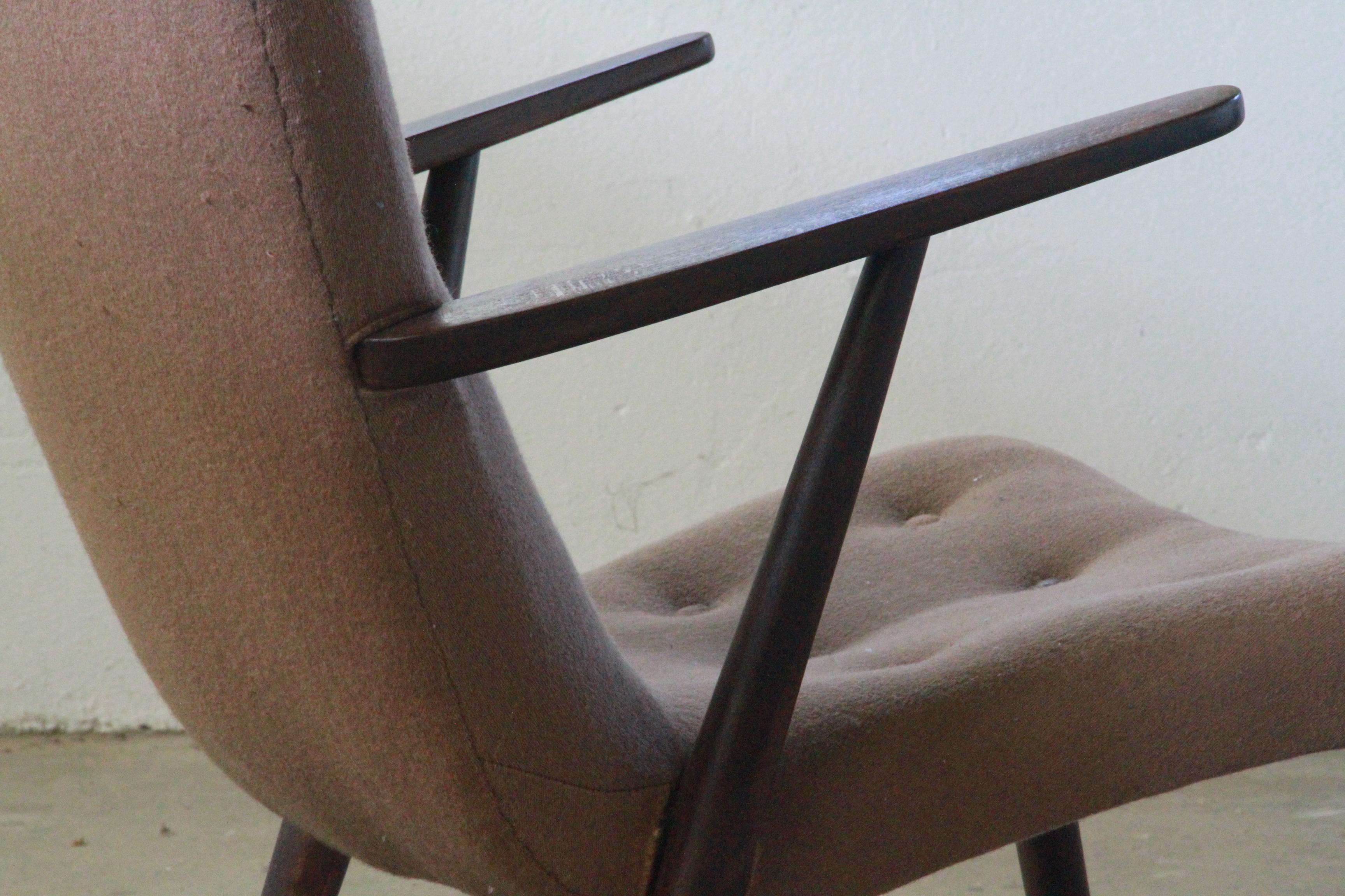 Danish Style of Arctander or Schubell Mid-century Lounge Chair For Sale 9