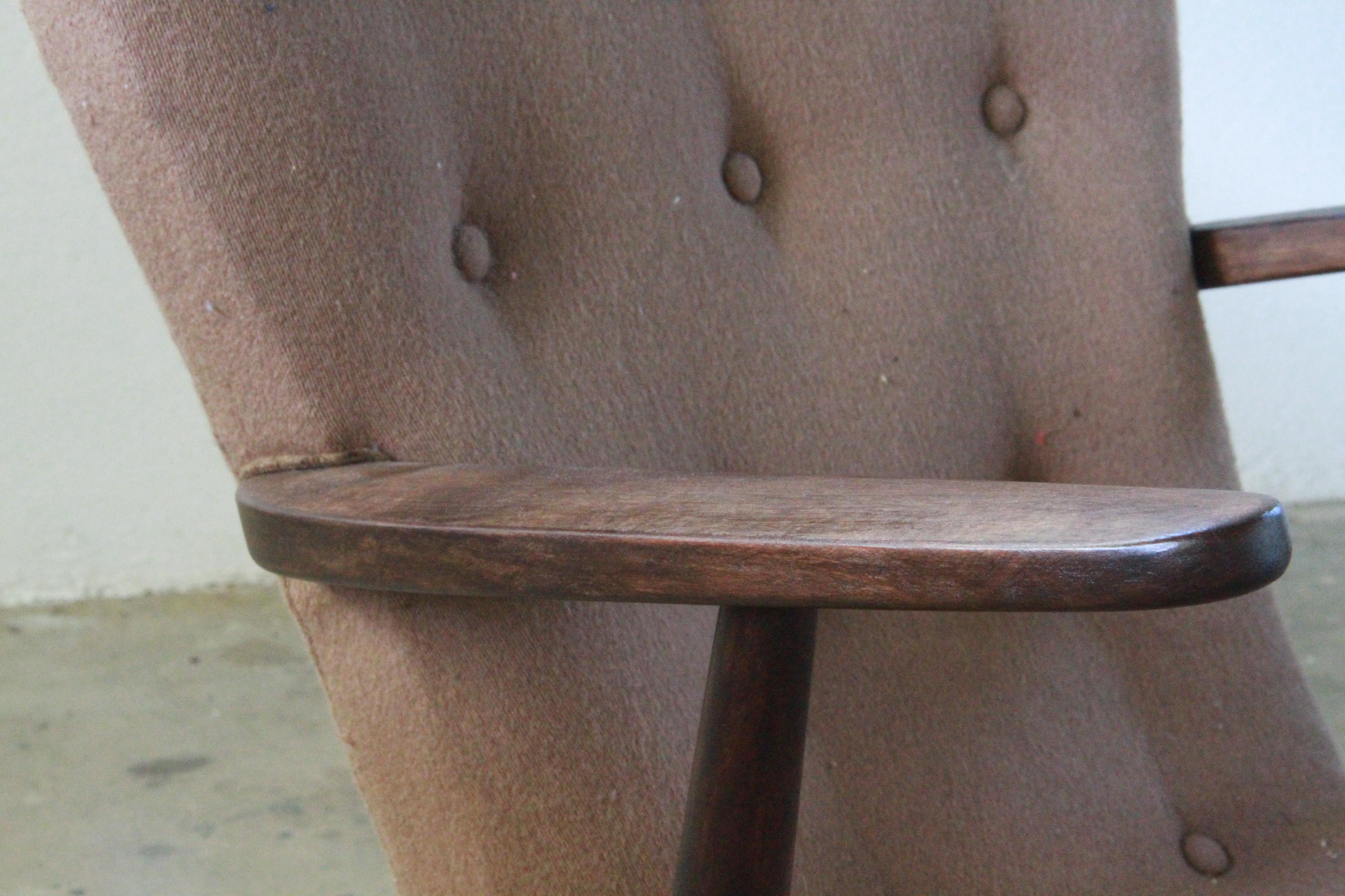 Danish Style of Arctander or Schubell Mid-century Lounge Chair For Sale 13