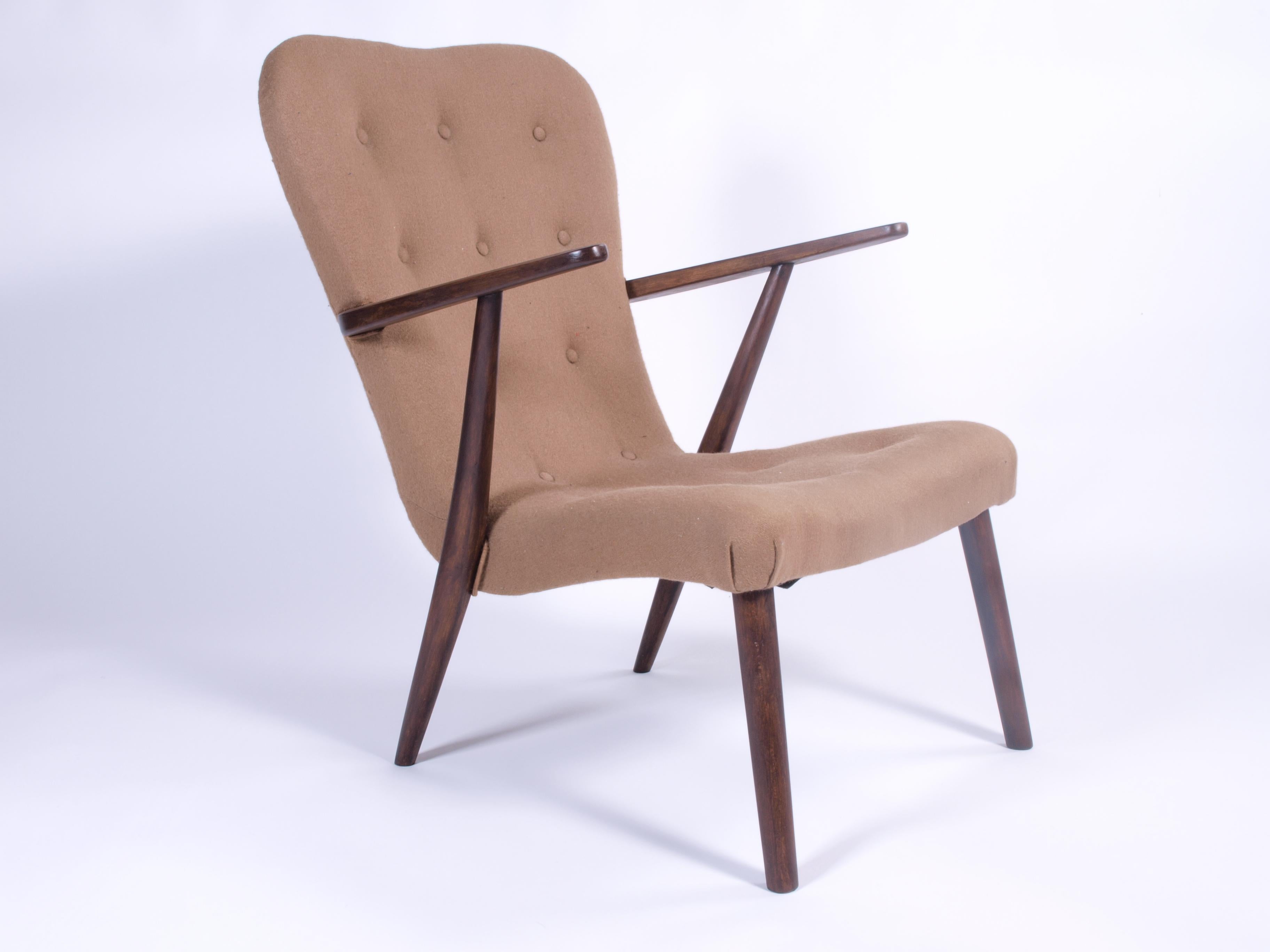 Danish Style of Arctander or Schubell Mid-century Lounge Chair In Good Condition For Sale In Store Heddinge, DK