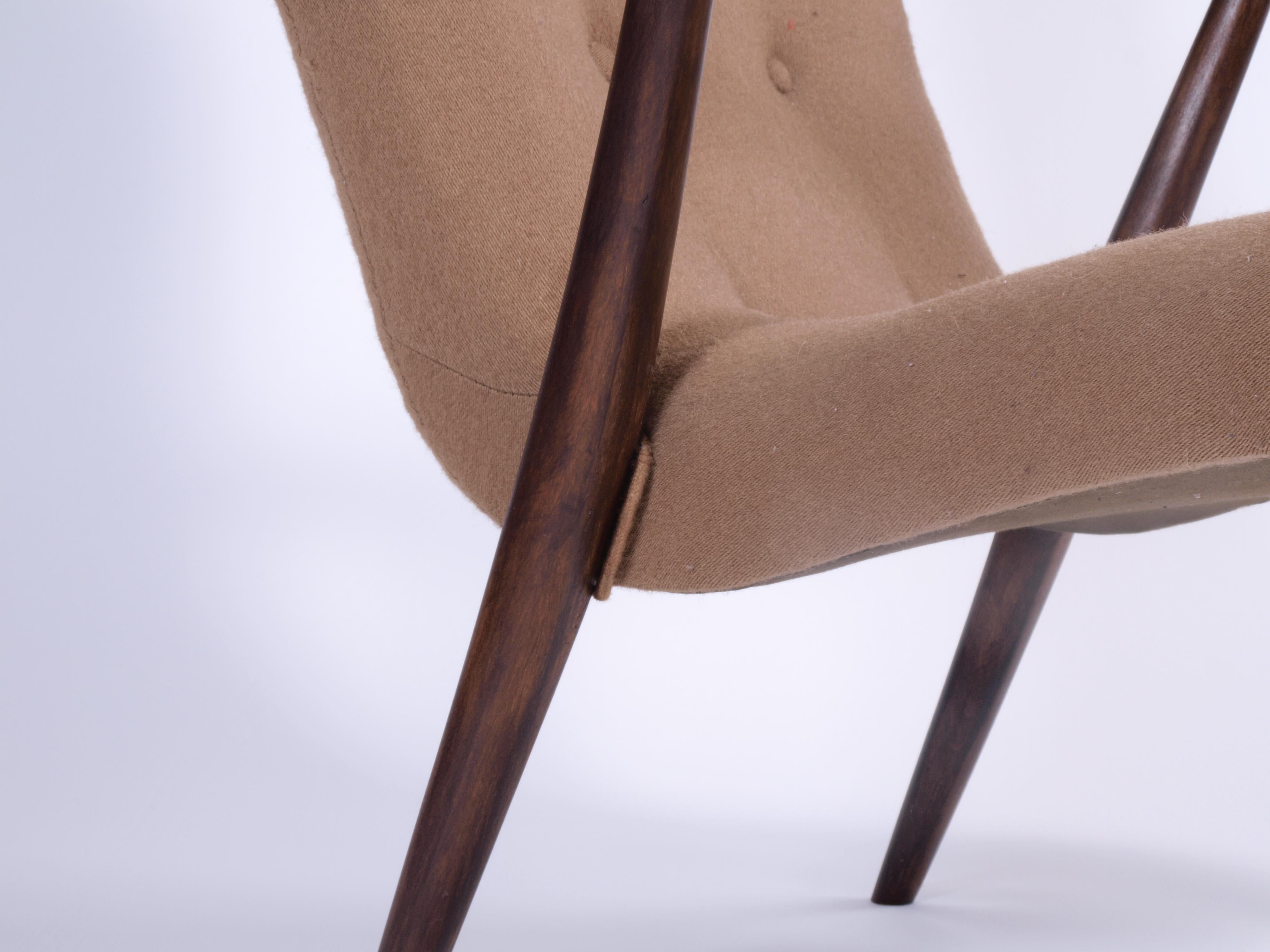 Danish Style of Arctander or Schubell Mid-century Lounge Chair For Sale 3