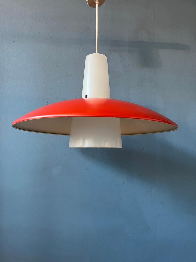 Metal Danish Style Pendant Lamp by Louis Kalff for Philips, 1970s For Sale