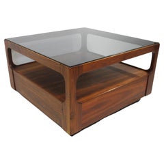 Retro Danish Styled Mid Century Walnut Coffee Table by Otmar 