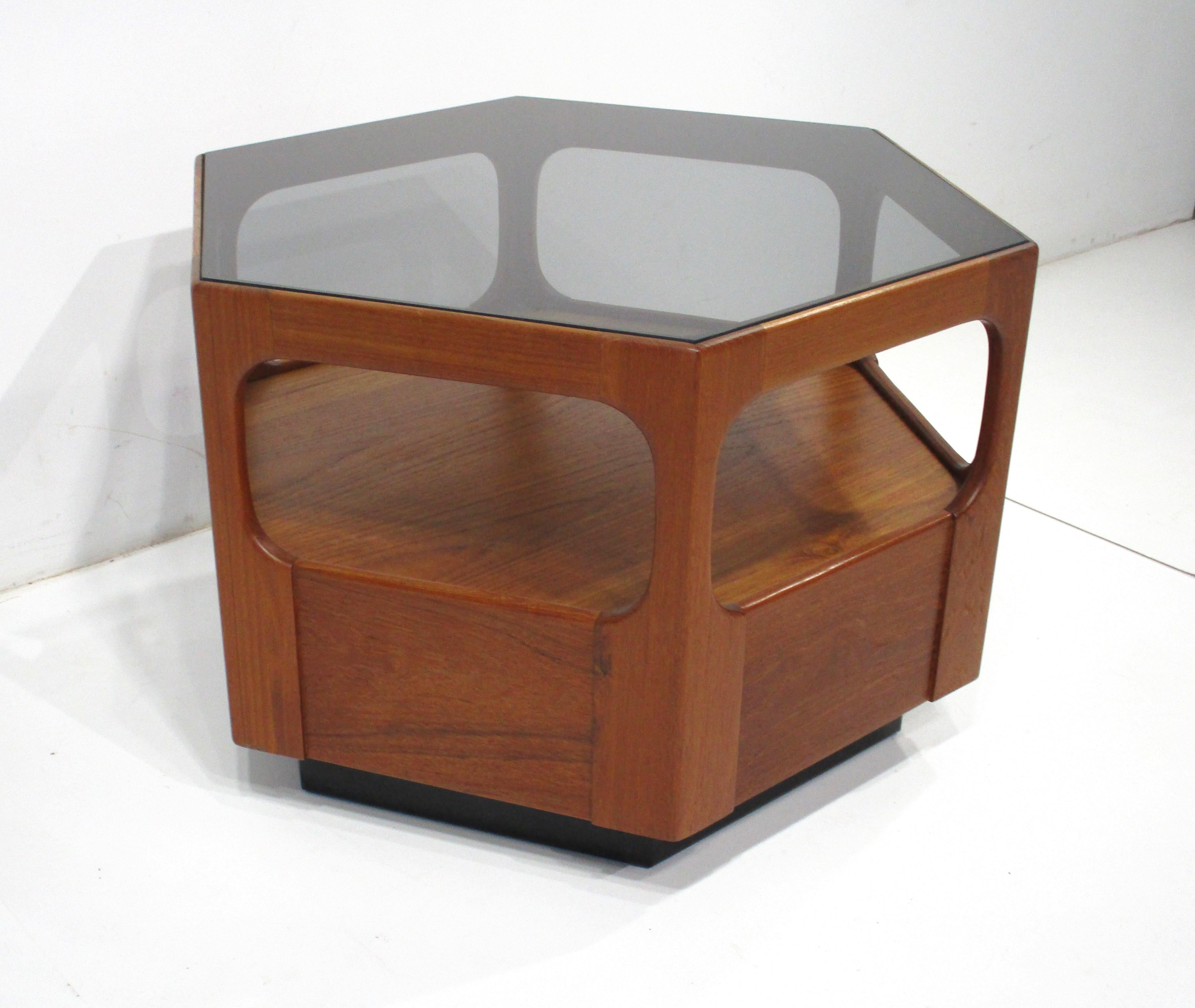 Mid-Century Modern Danish Styled Walnut Coffee Table by Otmar  For Sale