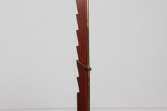 Danish Svend Aage Holm Sørensen Adjustable Floor Lamp with Le Klint Shade 1950s