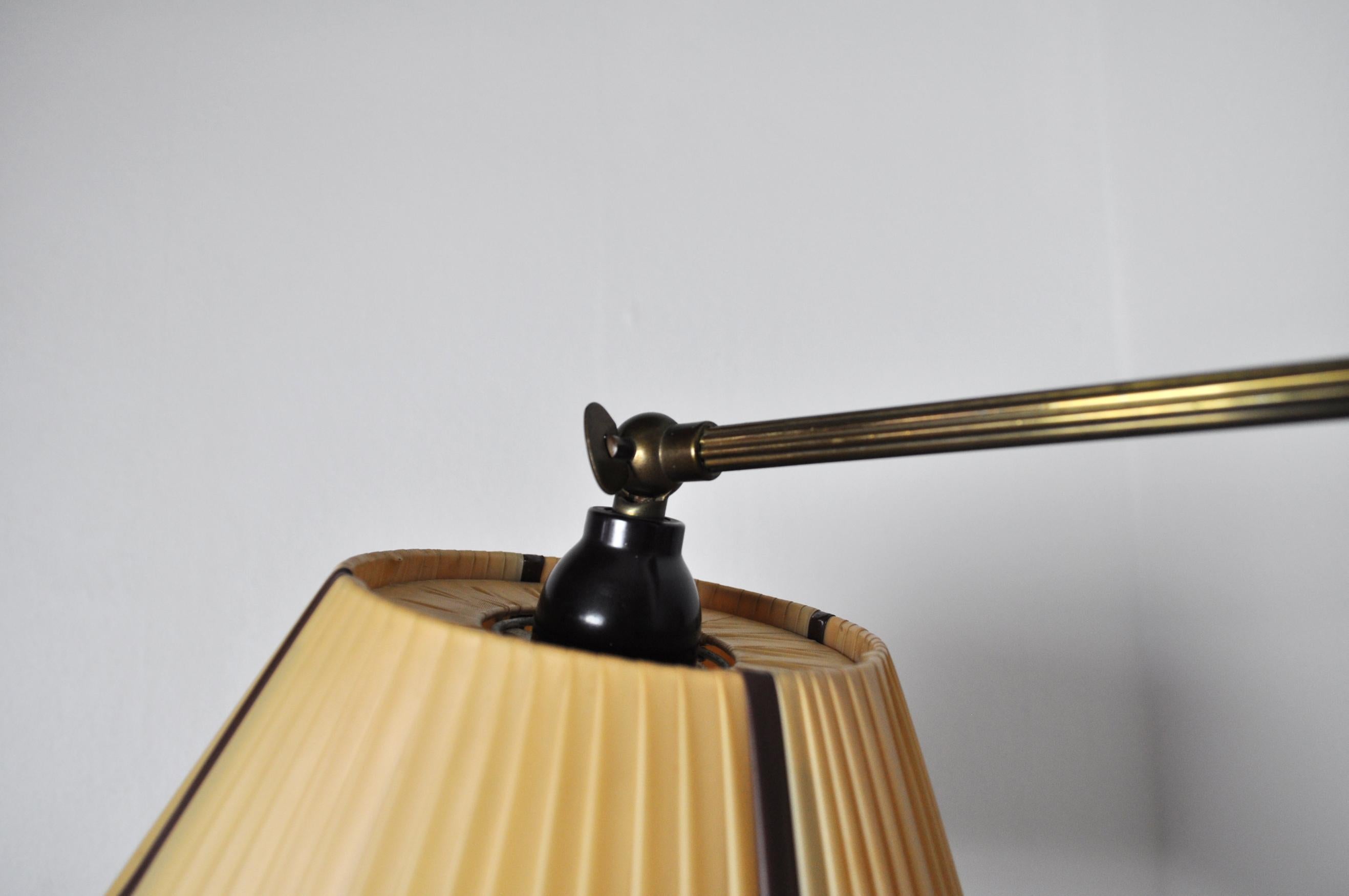 Danish Swing Arm Brass Wall Lamp, 1950s 4