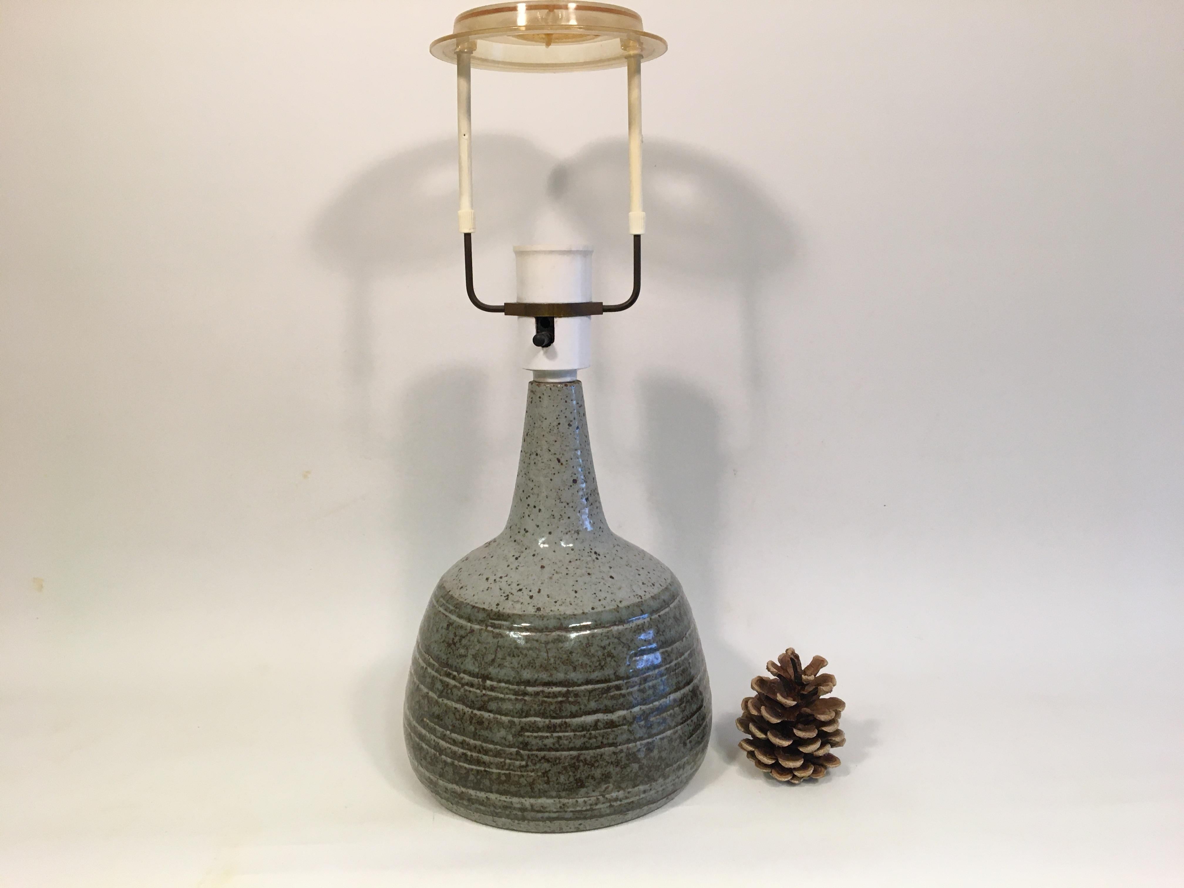 Danish Table Lamp in Stoneware from Palshus In Good Condition For Sale In Odense, Denmark