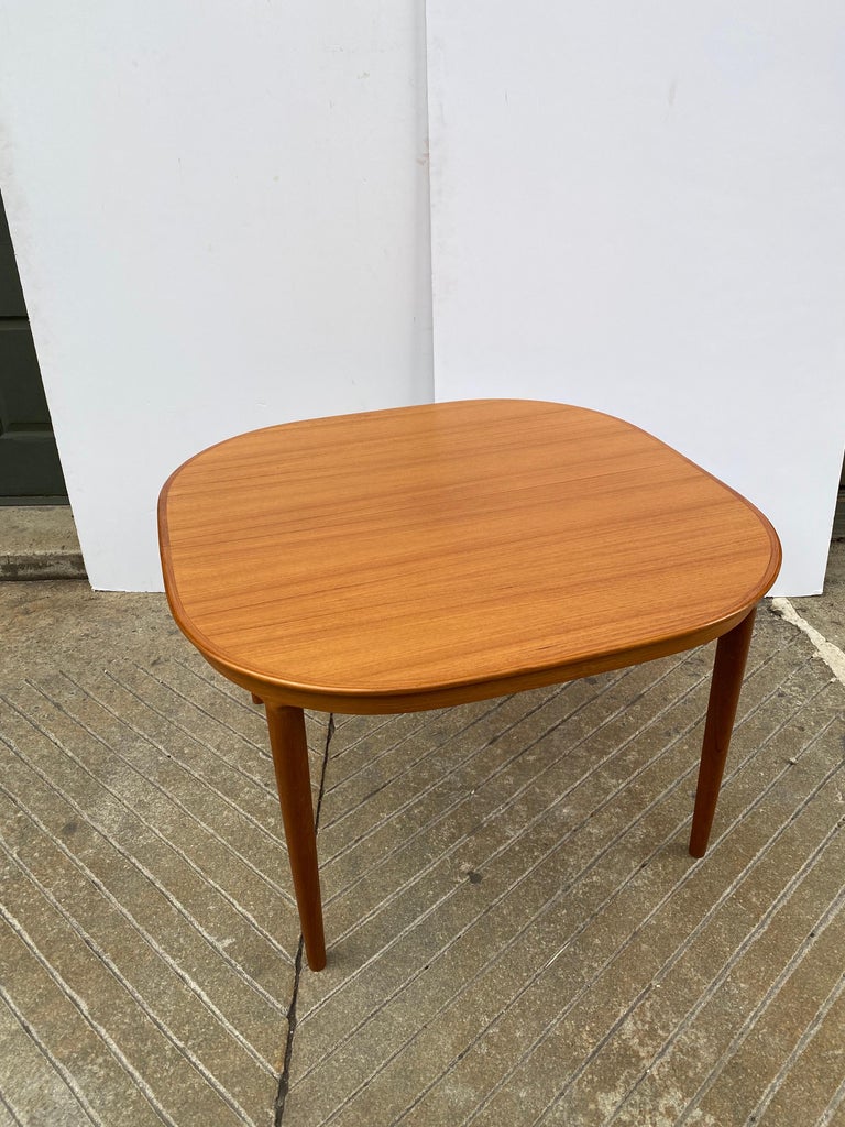 Mid-20th Century Danish Table with Rounded Corners/ 2 20