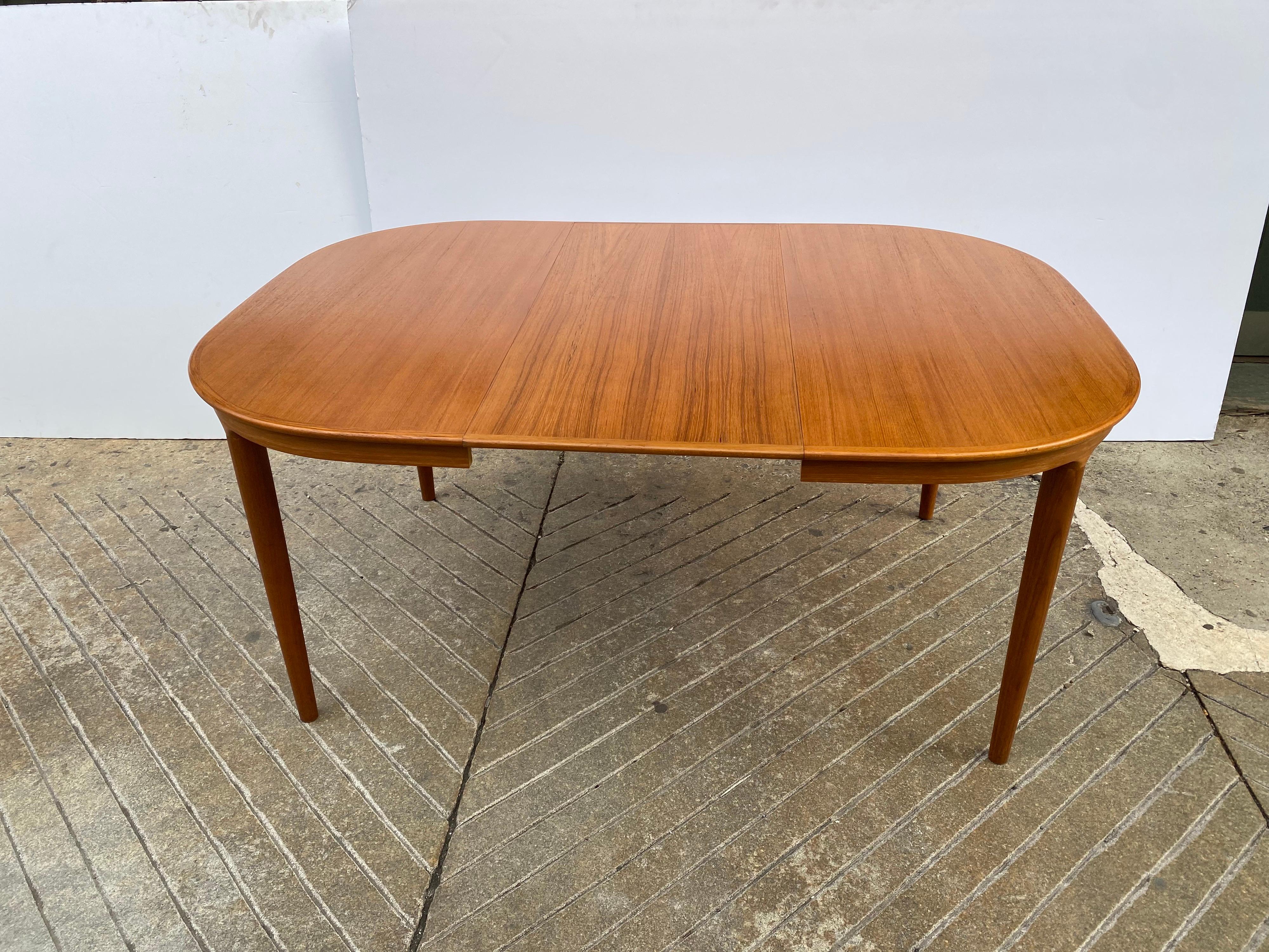 Mid-20th Century Danish Table with Rounded Corners/ 2 20