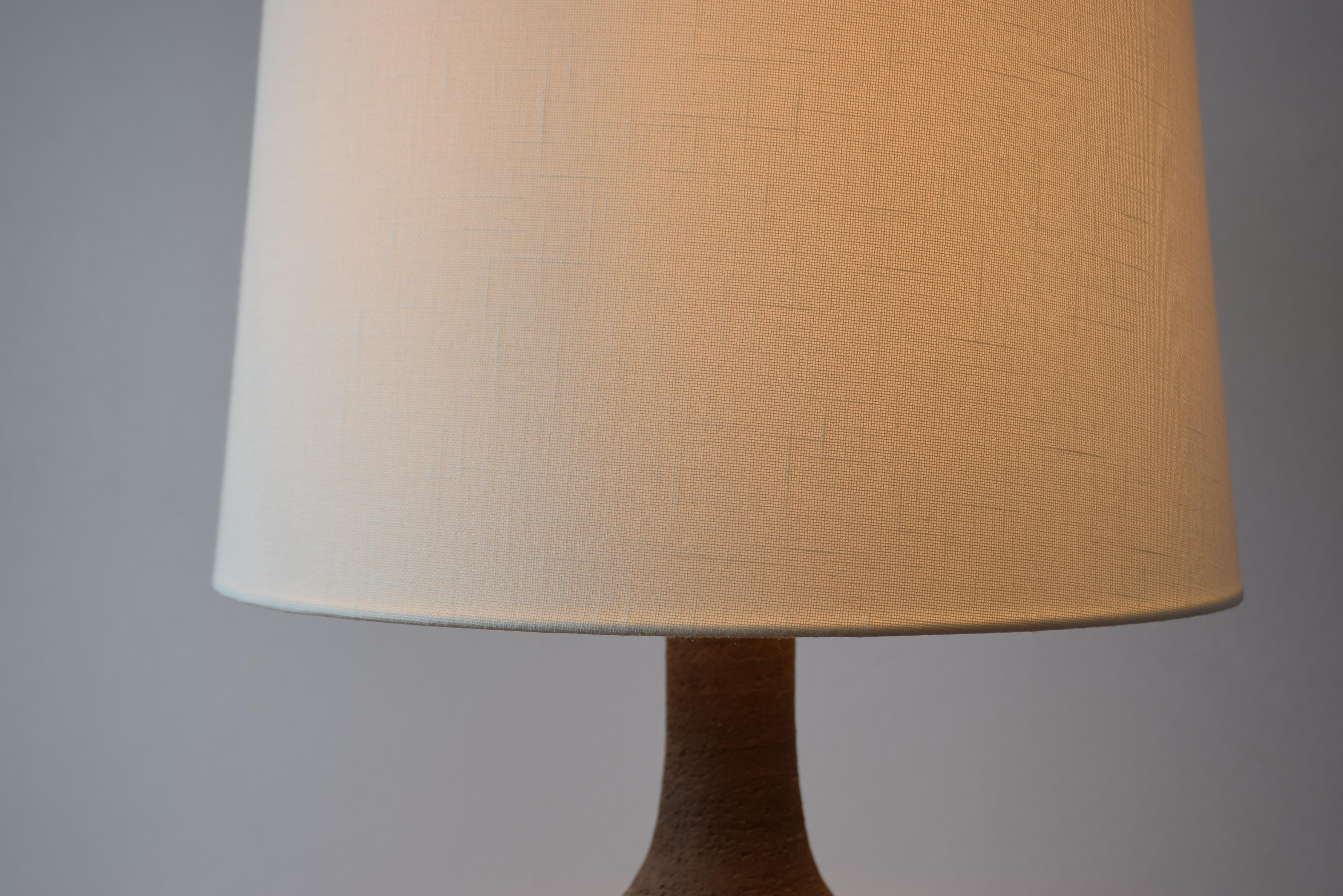 Danish Tall Sculptural Table Lamp Blue & Brown by Jette Hellerøe, Ceramic 1970s For Sale 7