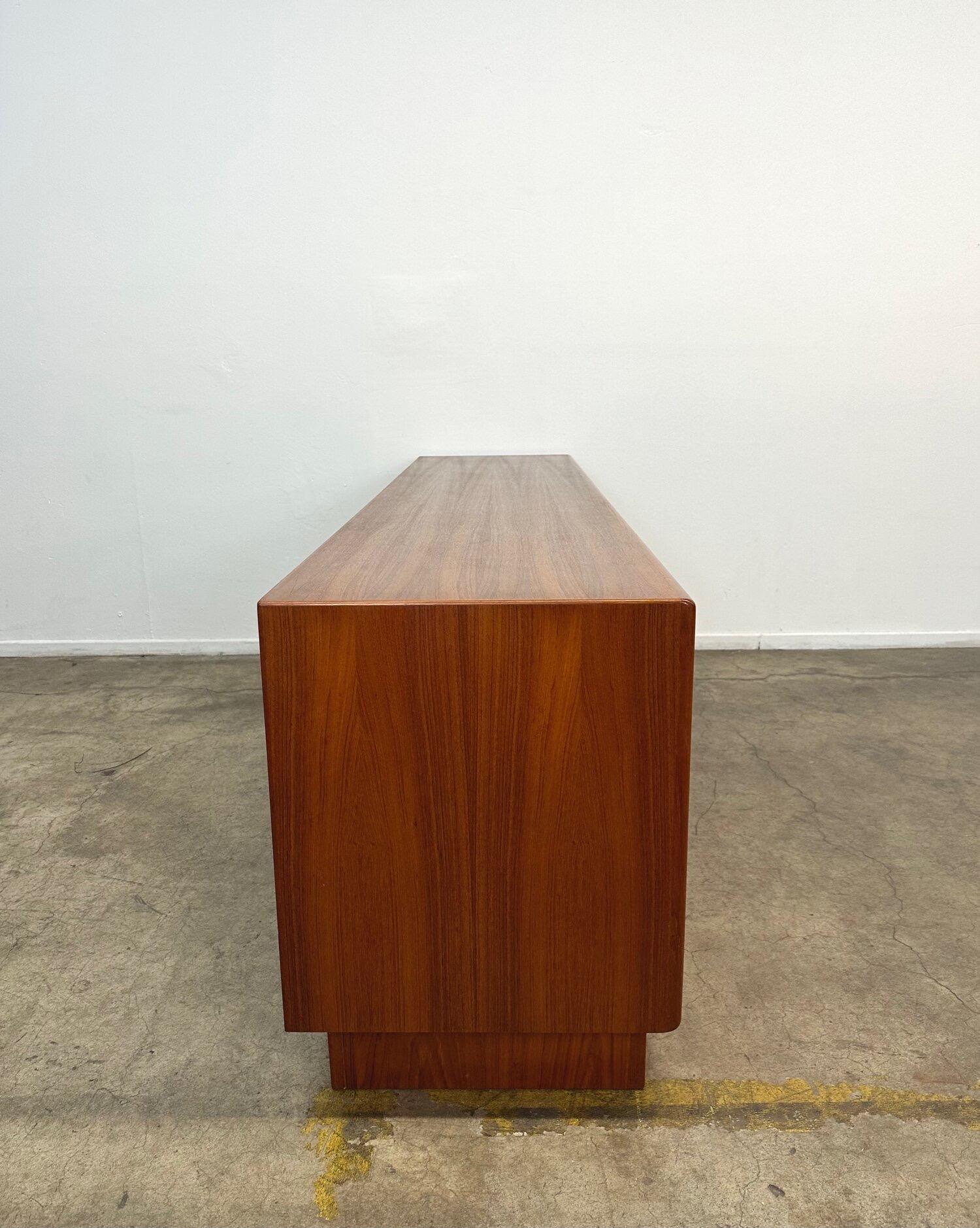 Danish Tambour Credenza with Plinth Base 3