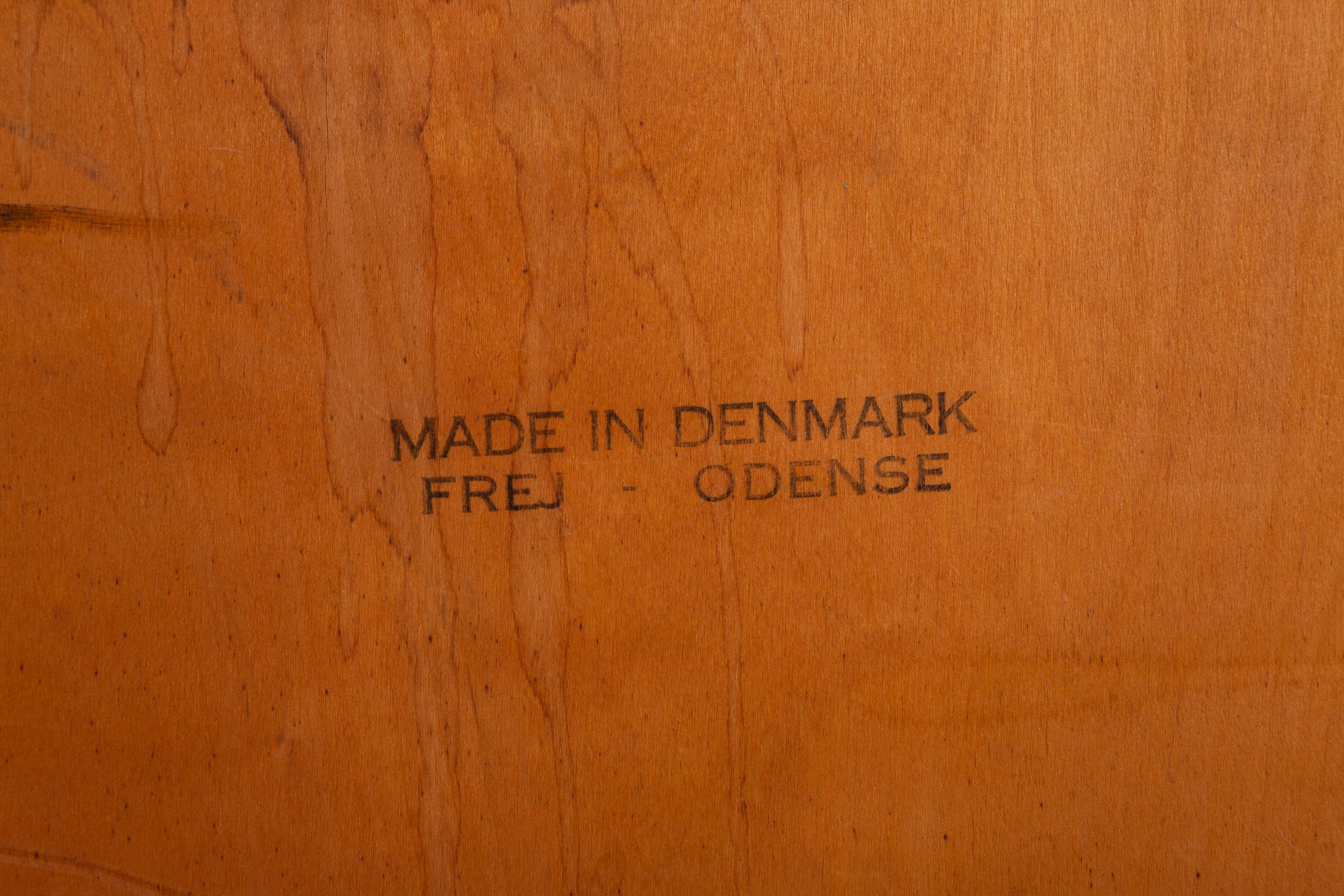 Danish Tambour Door Filing Cabinet by Frej-Odense 13