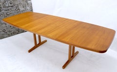 Danish Teak 2 Self Containing Extension Boards Dining Table