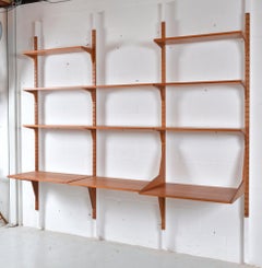 Danish Teak 3-Bay Cado Modular Shelving System Poul Cadovius Bookshelf Desk 1960