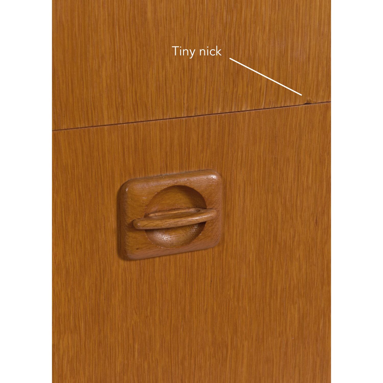 Cassettiera danese in teak a 3 cassetti su gambe a forcina in vendita 2