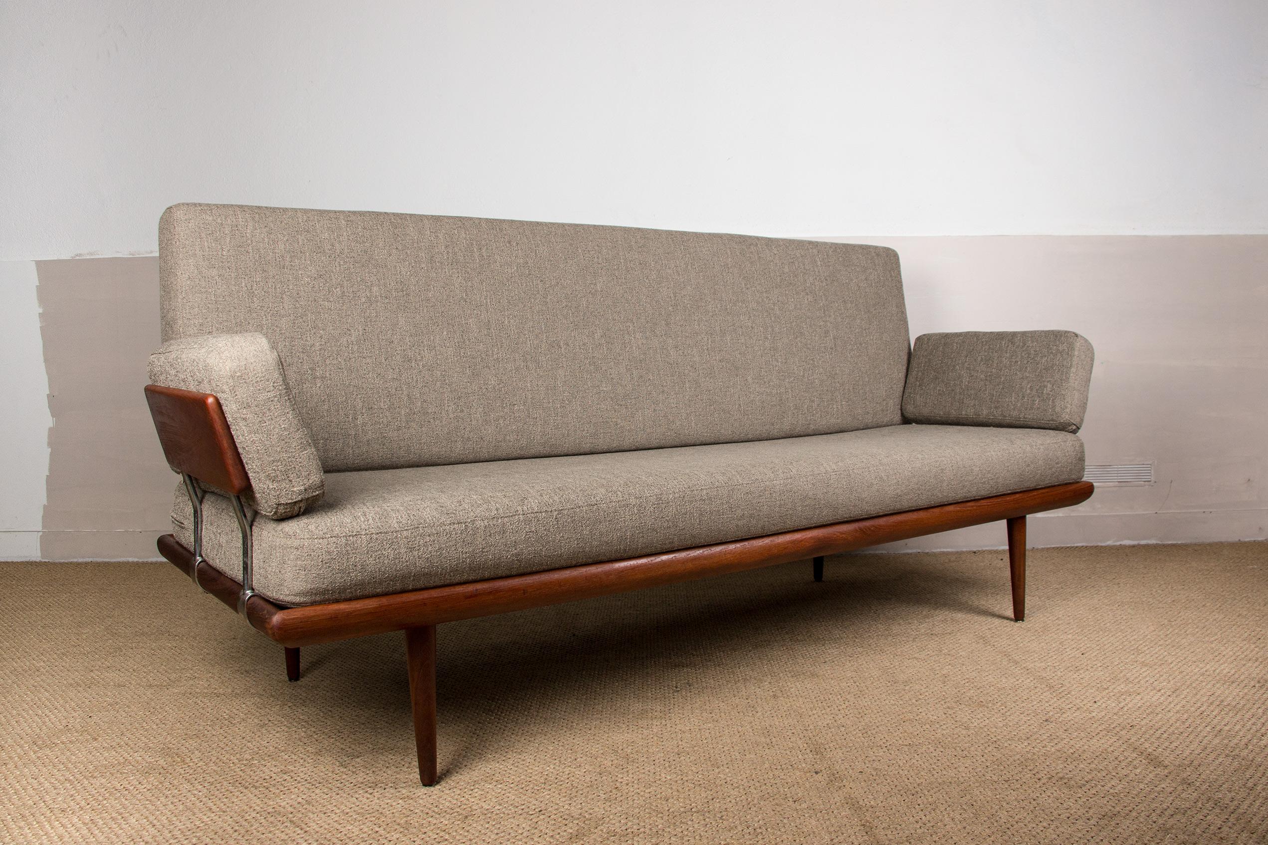 Danish Teak 3 Seats Sofa Model Fd 417 