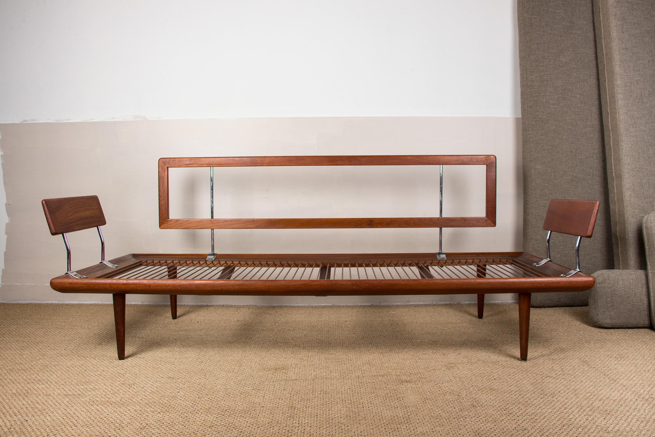 Danish Teak 3 Seats Sofa Model Fd 417 