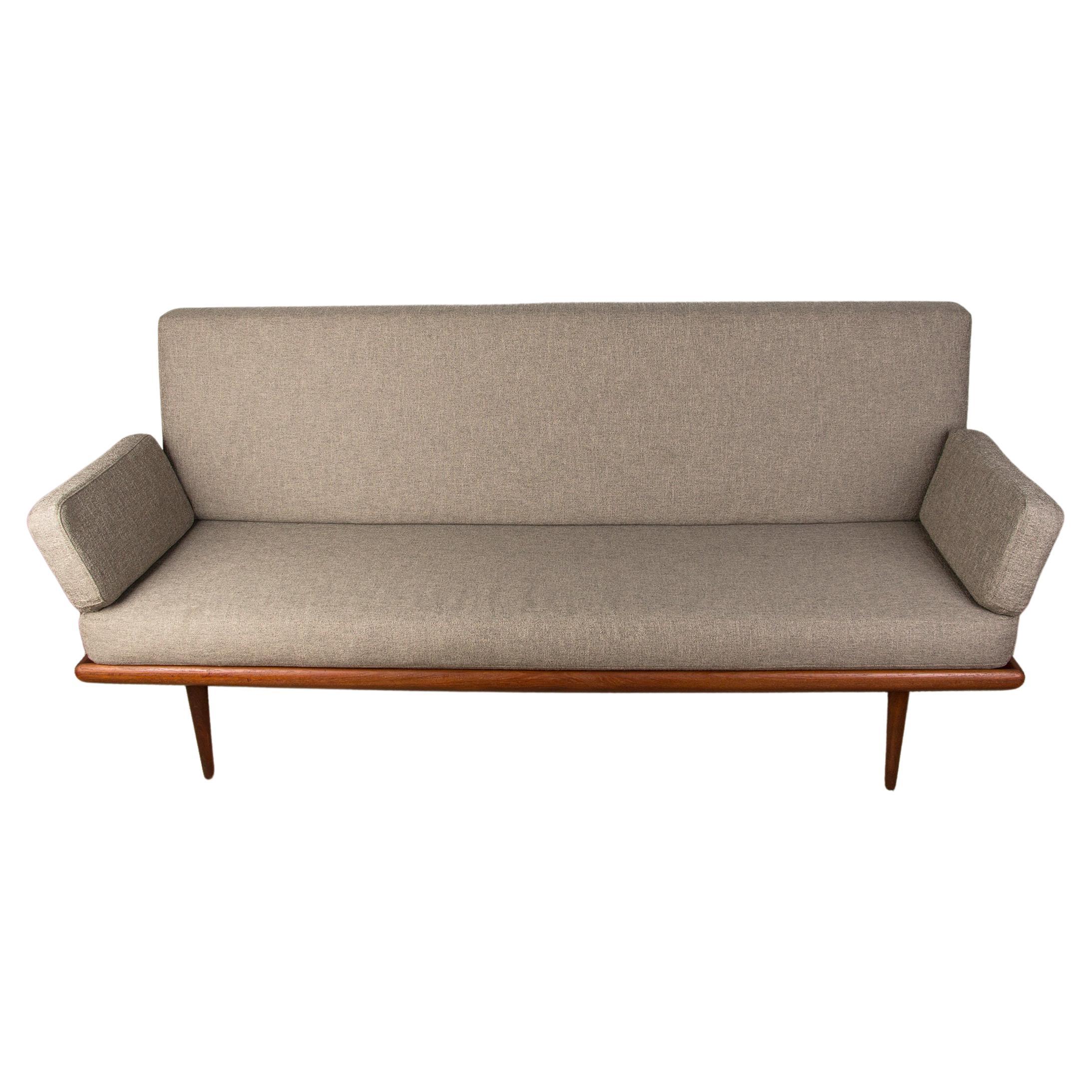 Danish Teak 3 Seats Sofa Model Fd 417 "Minerva"  by Peter Hvidt.