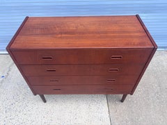 Danish Teak 4 Drawer Dresser, circa 1960