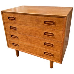 Danish Teak 4 Drawer Dresser