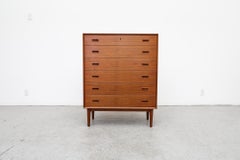 Danish Teak 6 Drawer Dresser by France and Sons