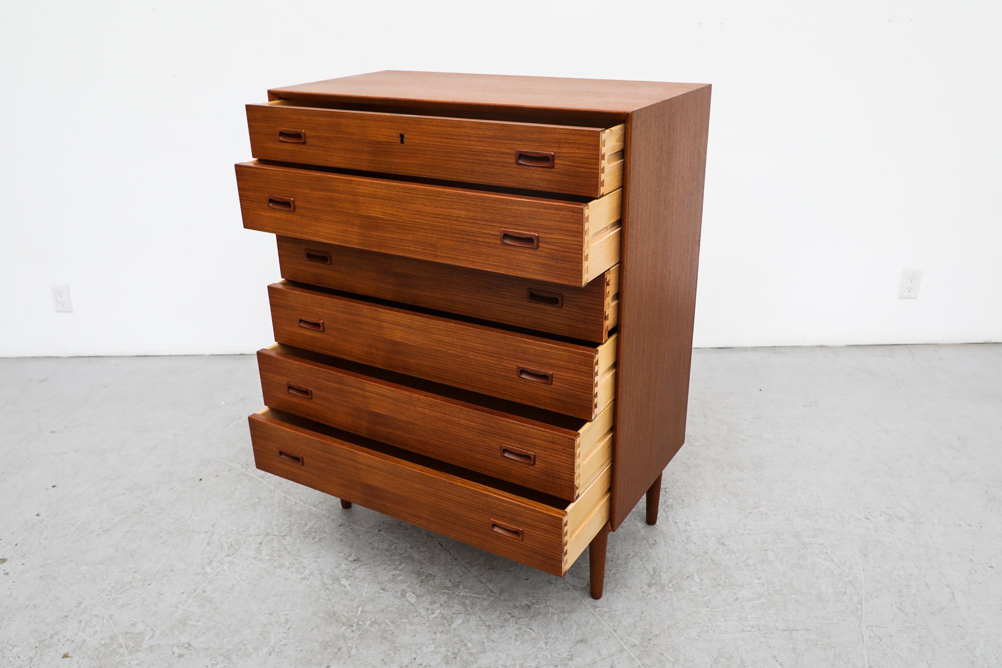 Mid-20th Century Danish Teak 6 Drawer Dresser by France and Sons