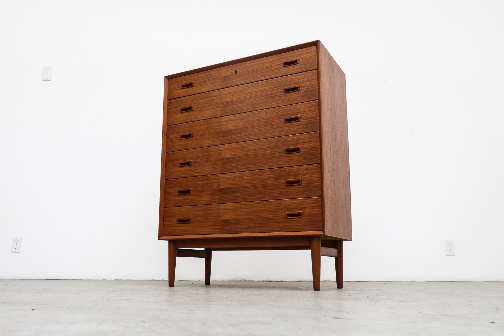 Danish Teak 6 Drawer Dresser by France and Sons 1