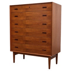 Danish Teak 6 Drawer Dresser by France and Sons