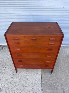 Danish Teak 7 Drawer Dresser by Vitre Mid-20th Century, 1963
