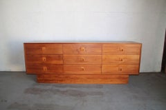 Danish Teak 9 Draw Dresser