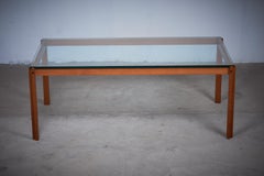 Danish Teak and Glass Coffee Table, 1960s