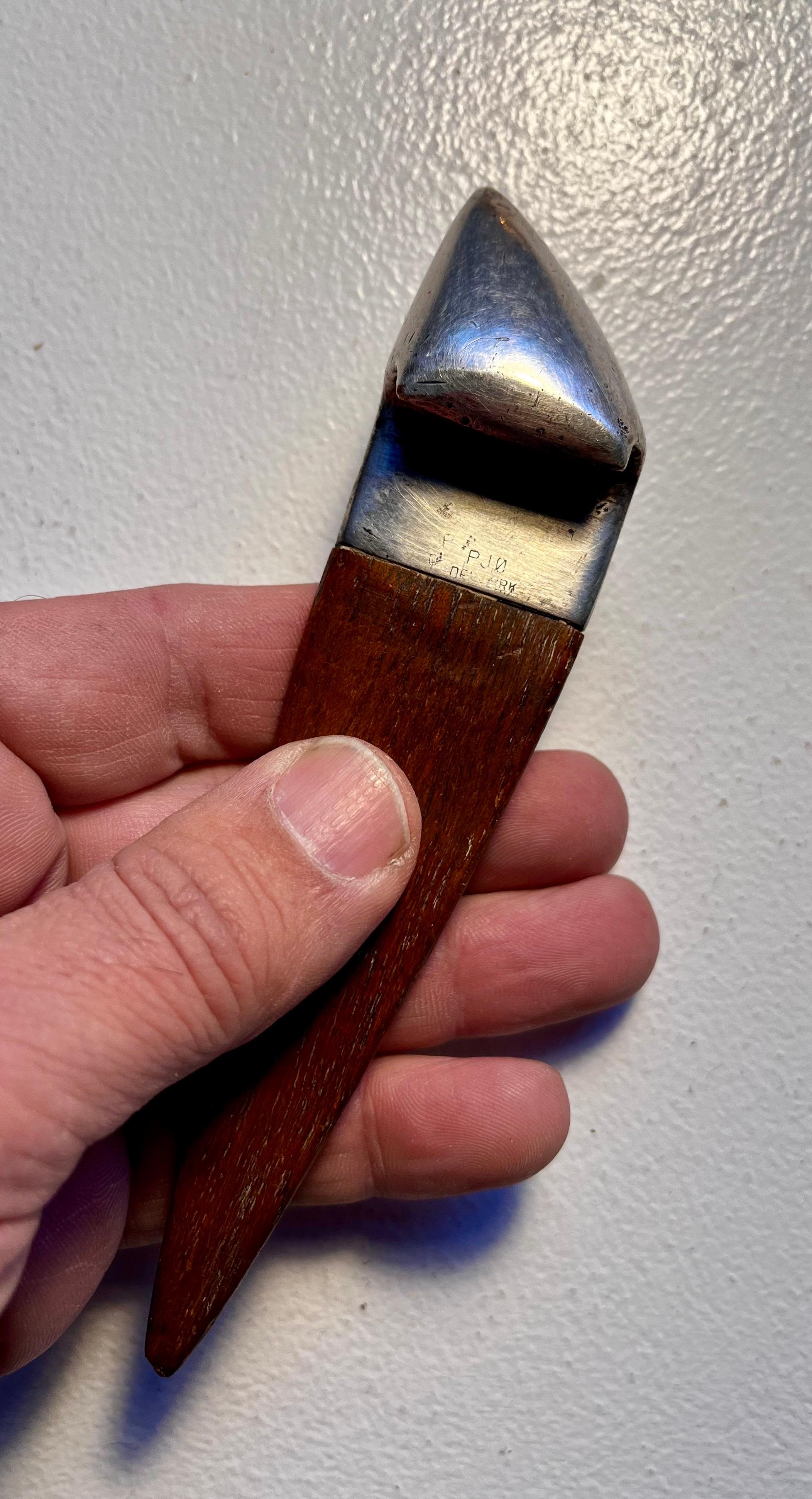 Danish Teak and Metal Bottle Opener For Sale 5