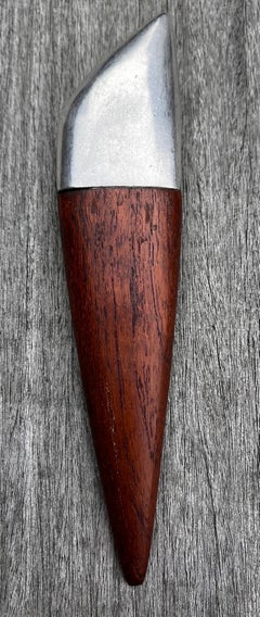 Danish Mid-Century Modern Teak and Metal Bottle Opener, PJO, 1950