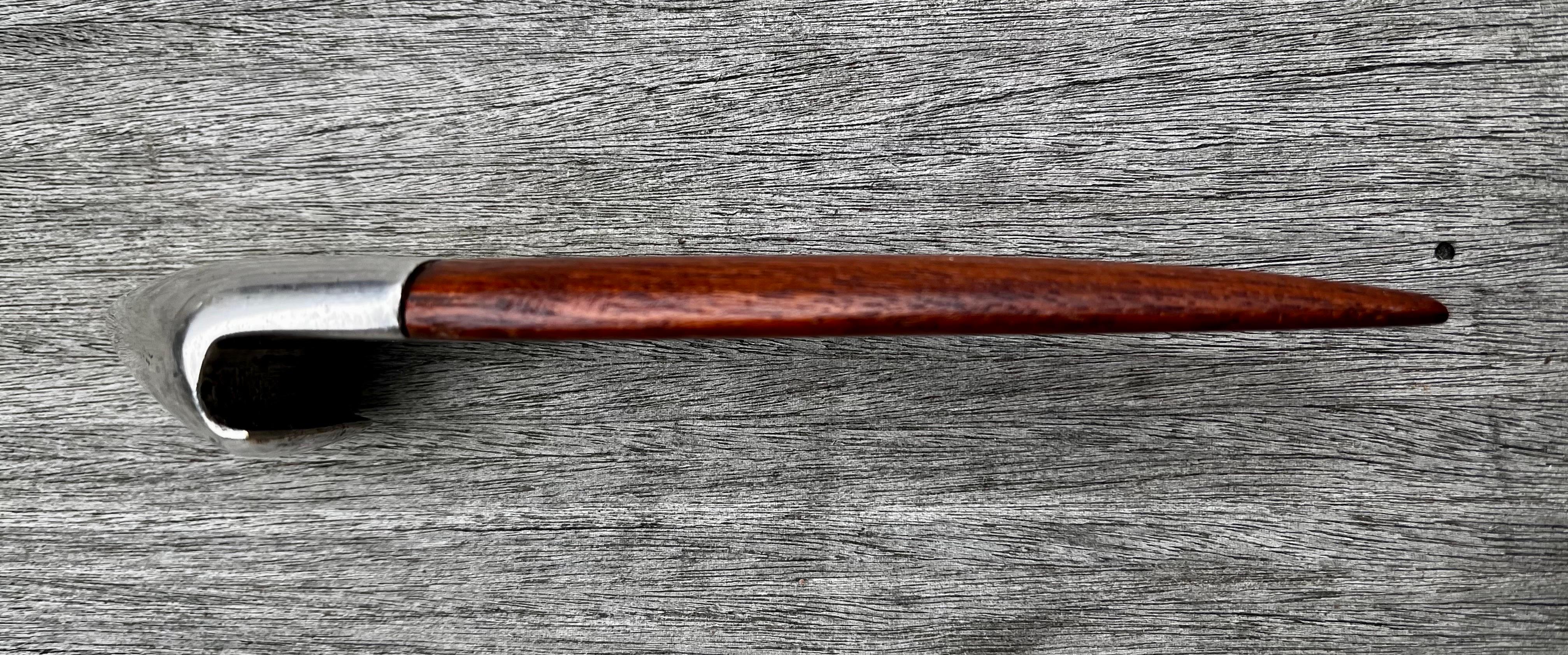Mid-20th Century Danish Teak and Metal Bottle Opener For Sale