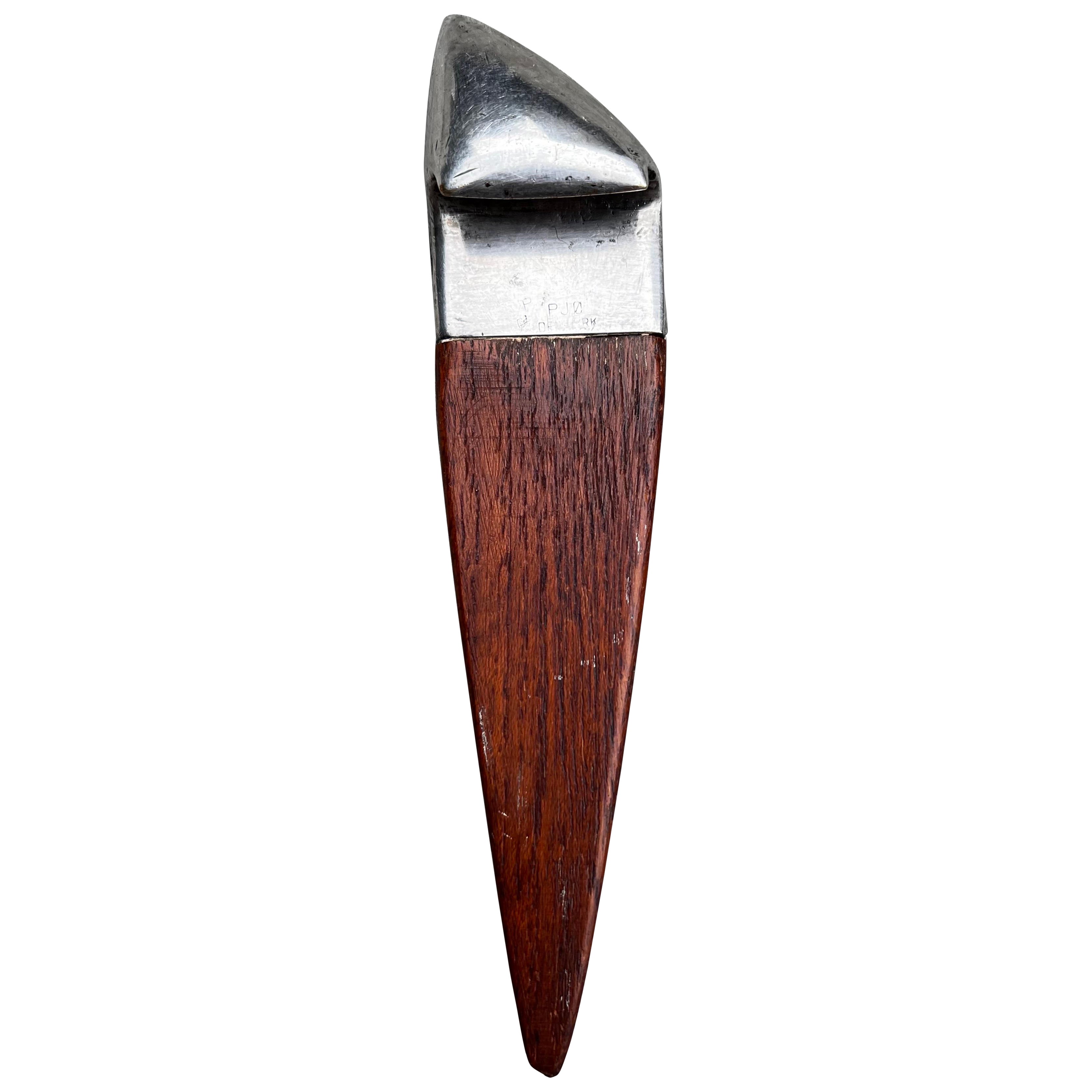 Dänischer Flaschenöffner aus Teakholz und Metall
