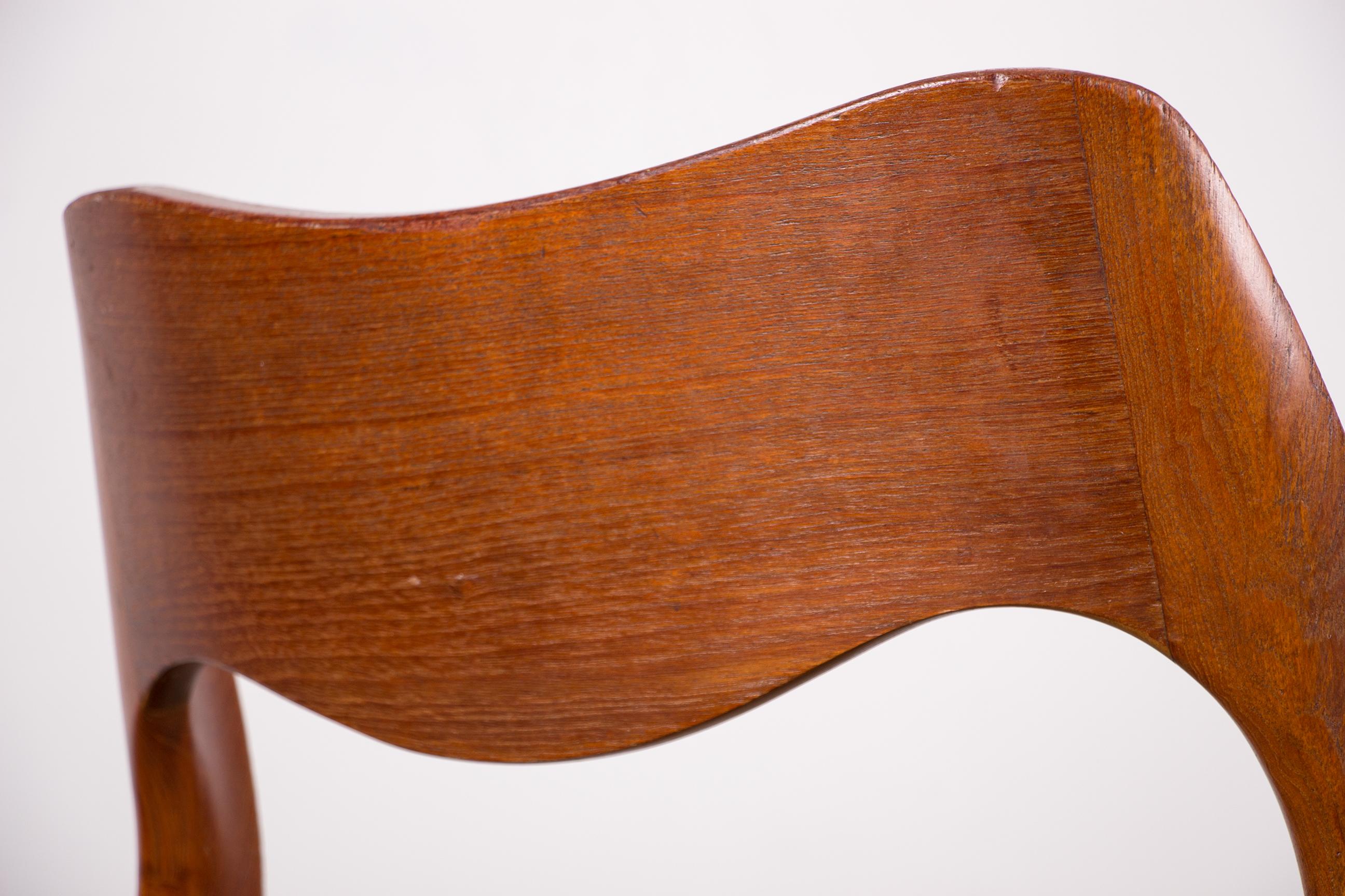 Danish Teak and rope chair, model 71 by Niels Otto Moller 1960. 6