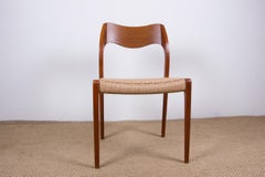 Danish Teak and rope chair, model 71 by Niels Otto Moller 1960.