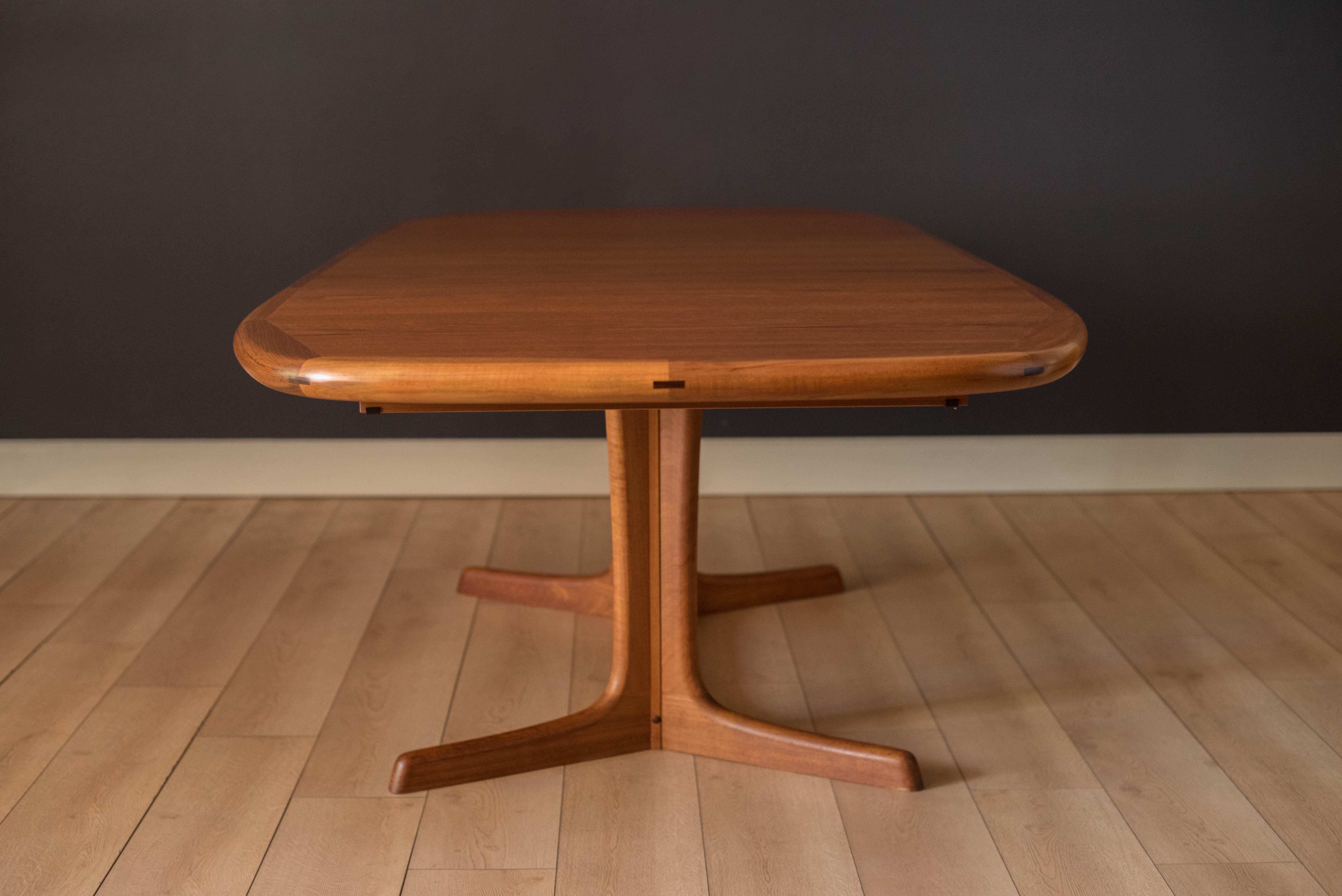 Danish Teak and Rosewood Oval Extending Double Pedestal Dining Table by Rasmus 6