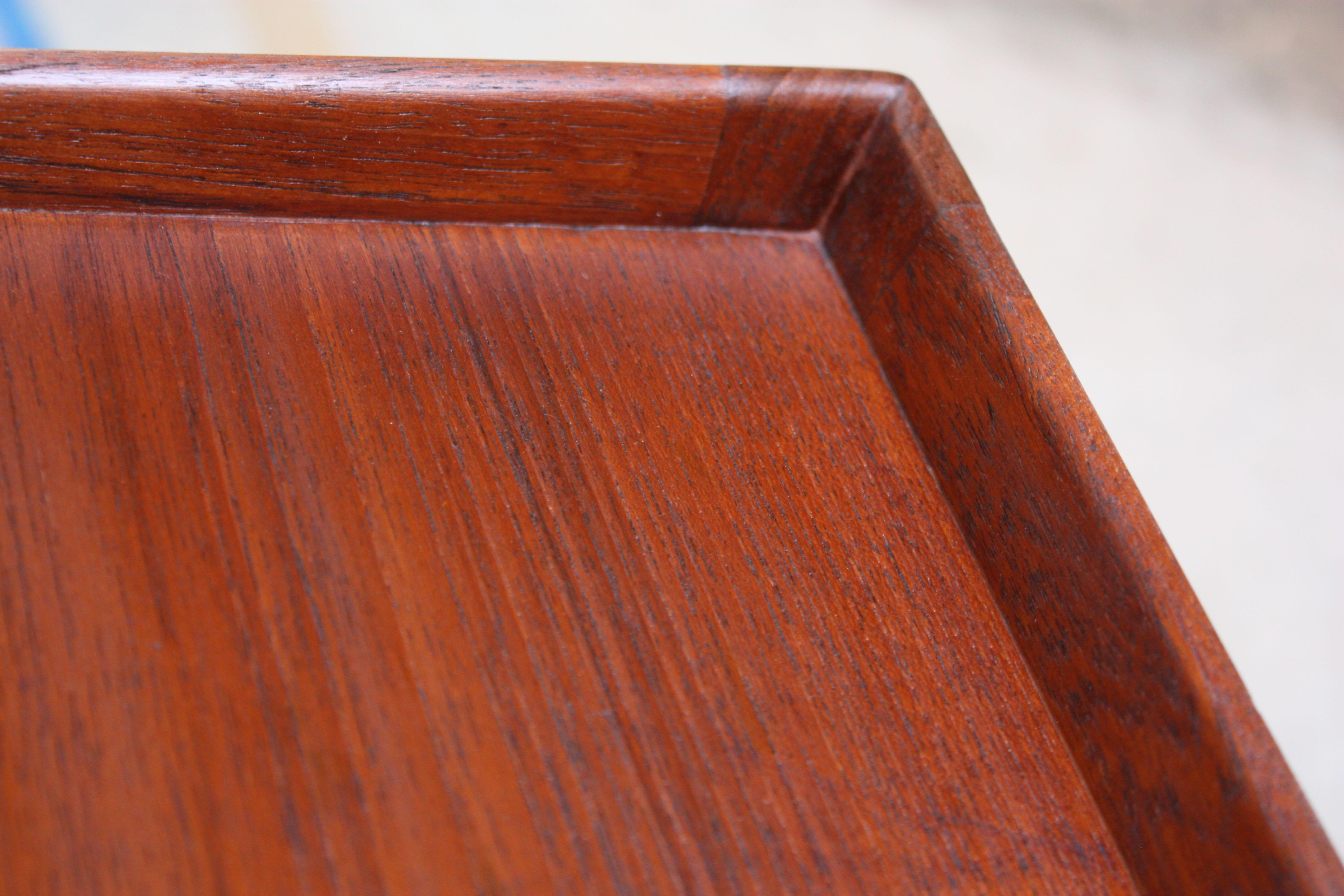 Danish Teak and Rosewood Side Table Designed for the Rigspolitiet Headquarters For Sale 7