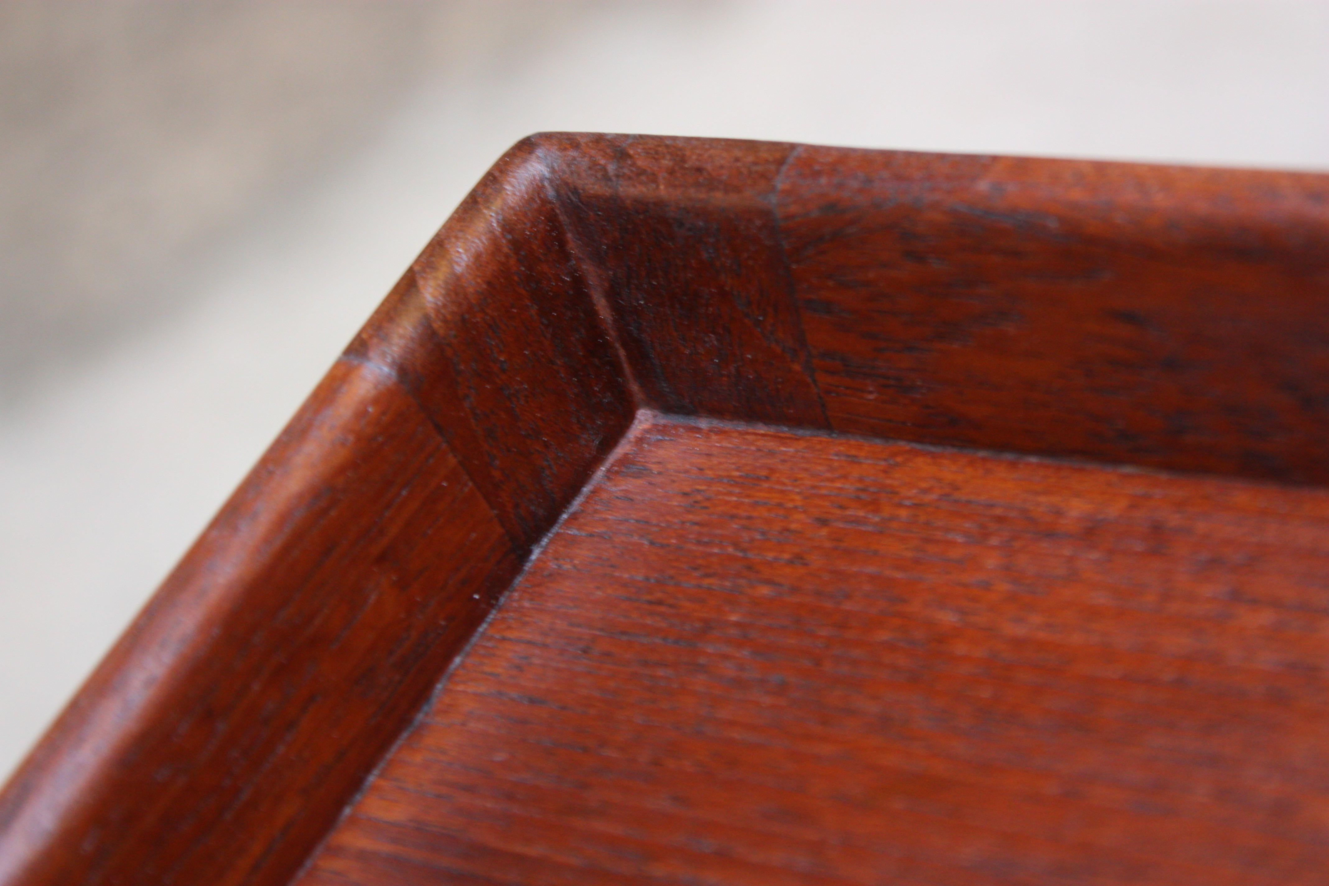 Danish Teak and Rosewood Side Table Designed for the Rigspolitiet Headquarters For Sale 8