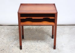 Danish Teak and Rosewood Side Table Designed for the Rigspolitiet Headquarters