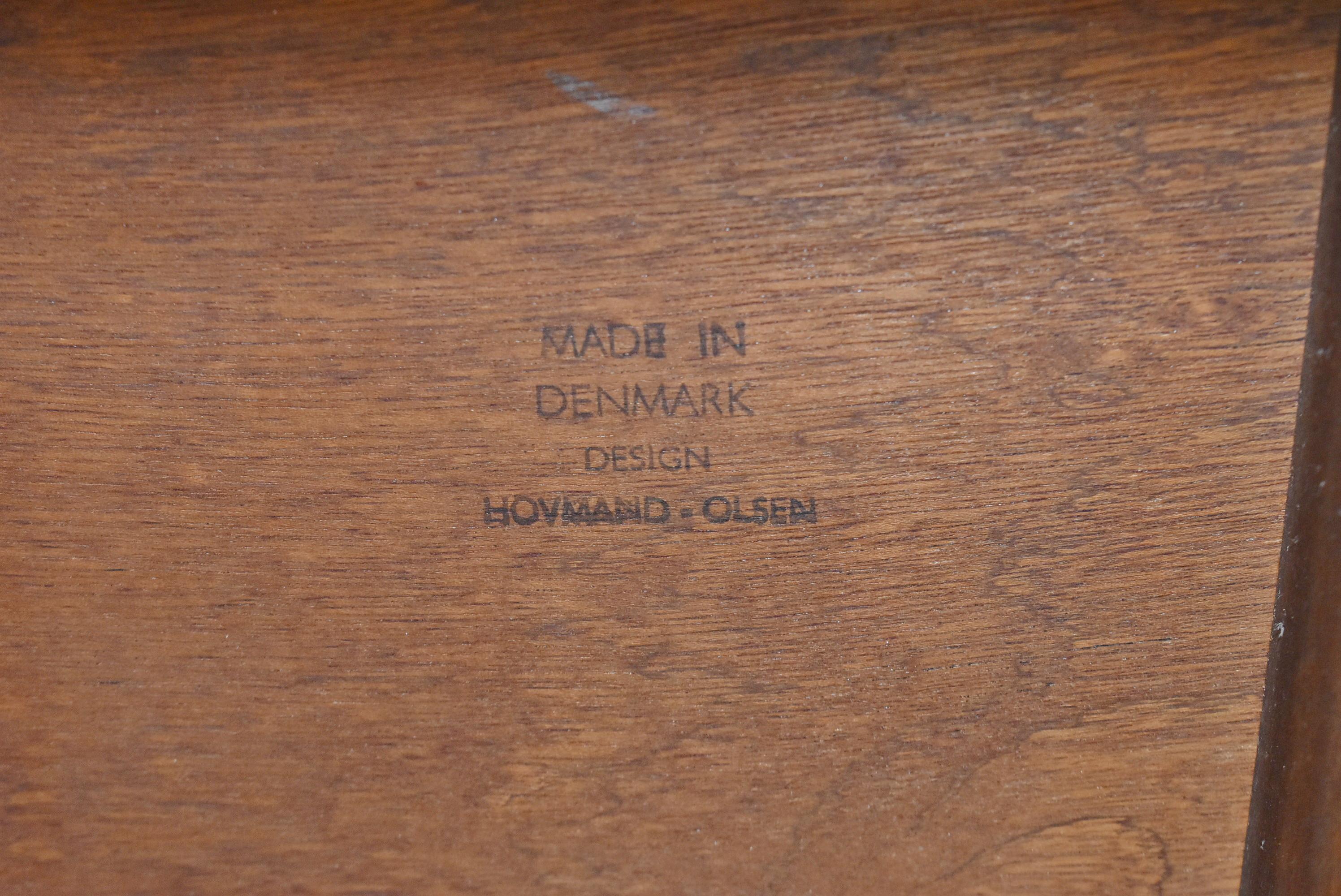 Danish Teak Armchair by Arne Hovmand-Olsen Mid-Century Modern For Sale 2