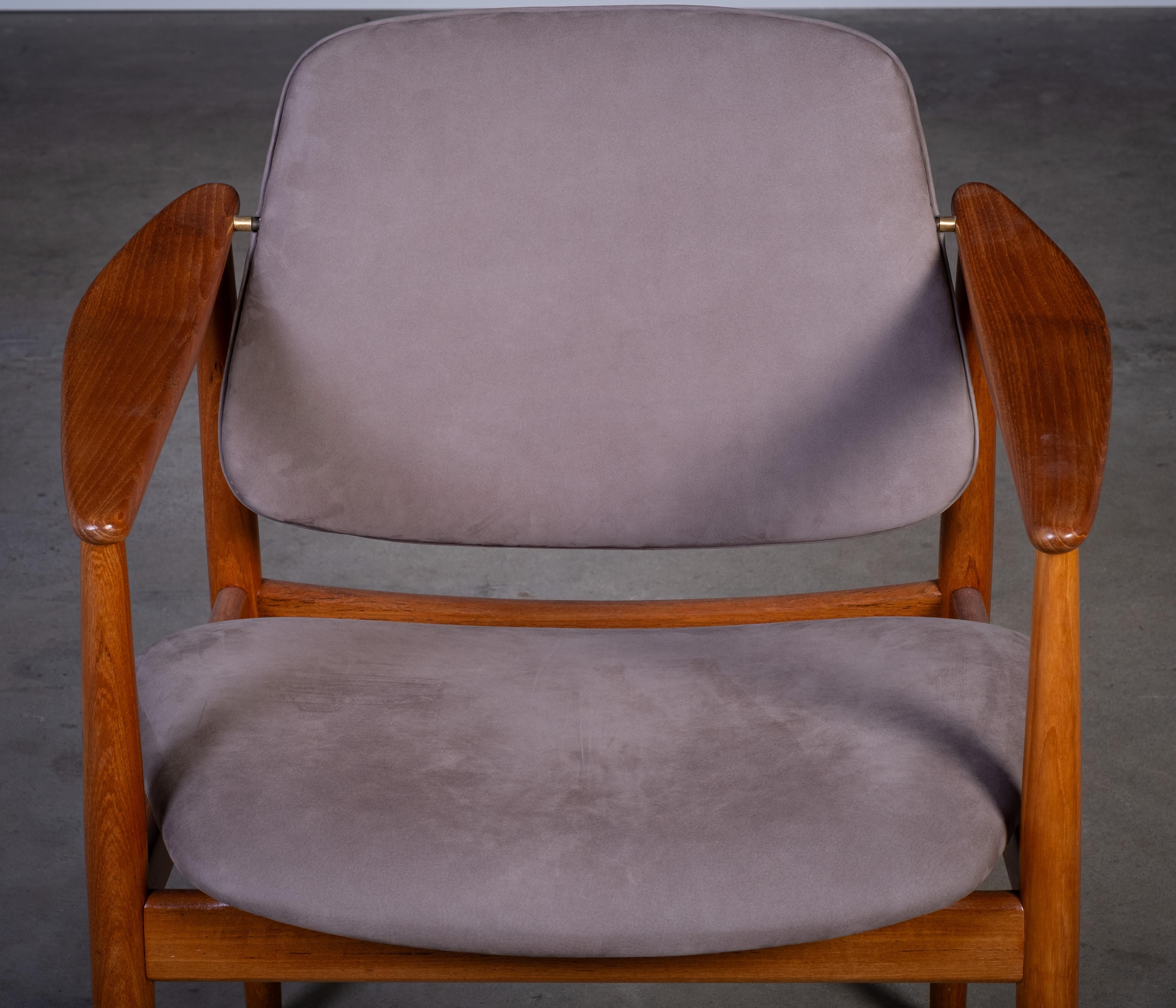Sillón danés de teca de Arne Vodder para Bovirke, años 50 en Excelente estado para la venta en Nørre Aaby, DK