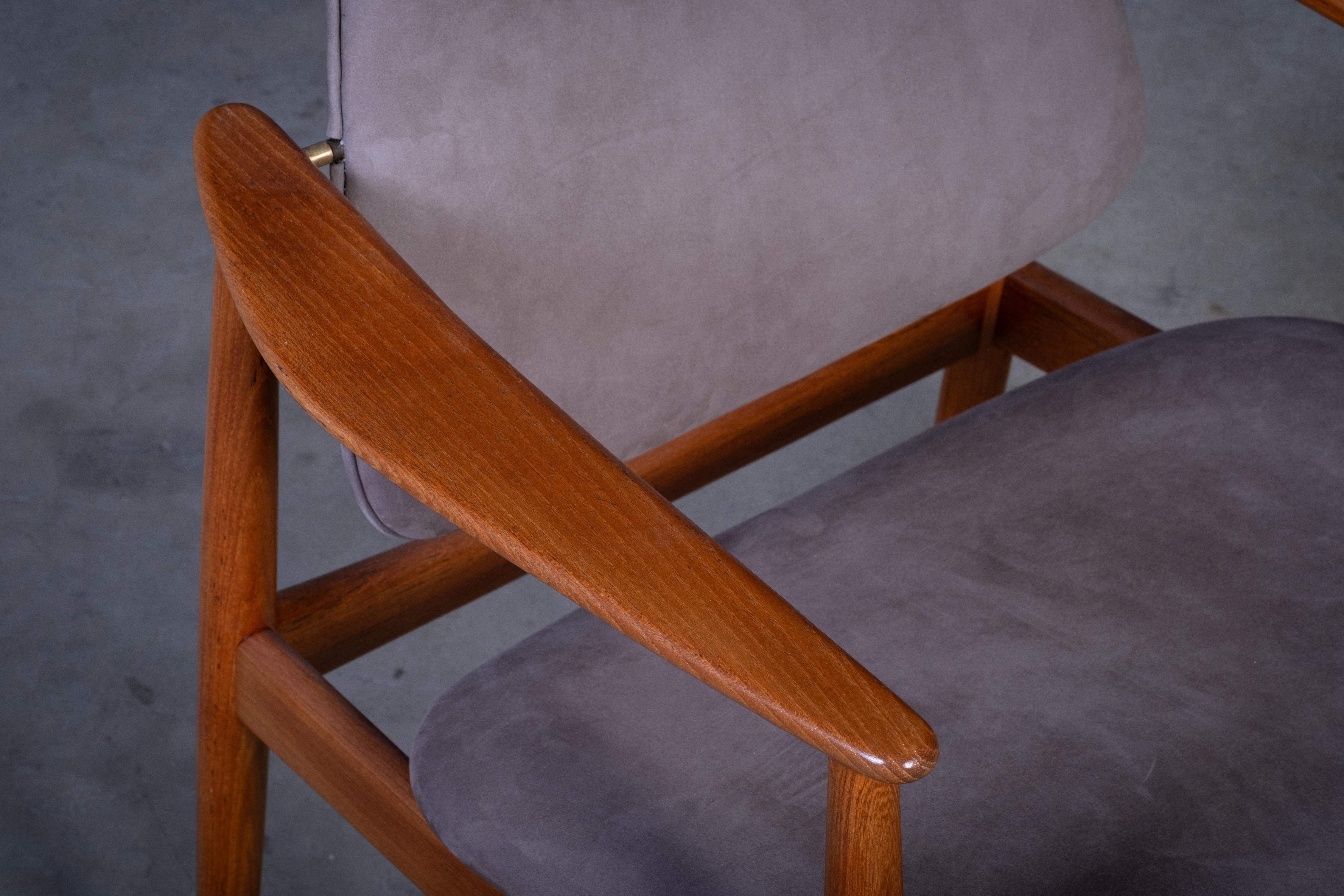 Sillón danés de teca de Arne Vodder para Bovirke, años 50 en venta 1